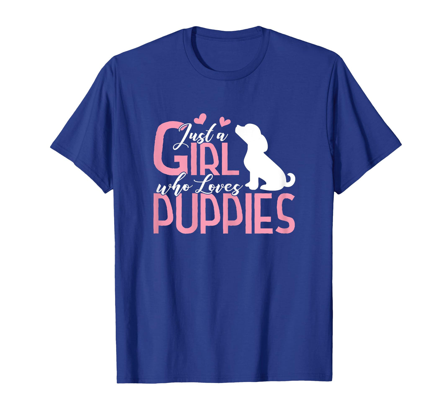 Just a Girl who Loves Puppies Shirt Puppy Dog Lover Gift T-Shirt