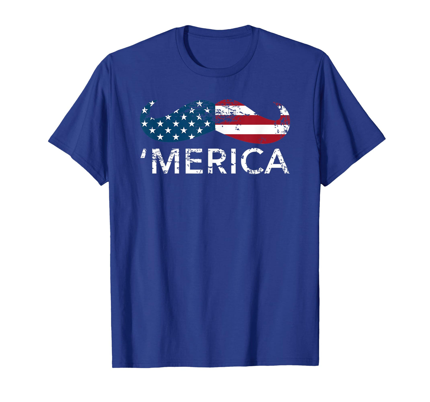 'Merica mustache Patriotic Memorial Day tee shirt T-Shirt for Women Kids Men