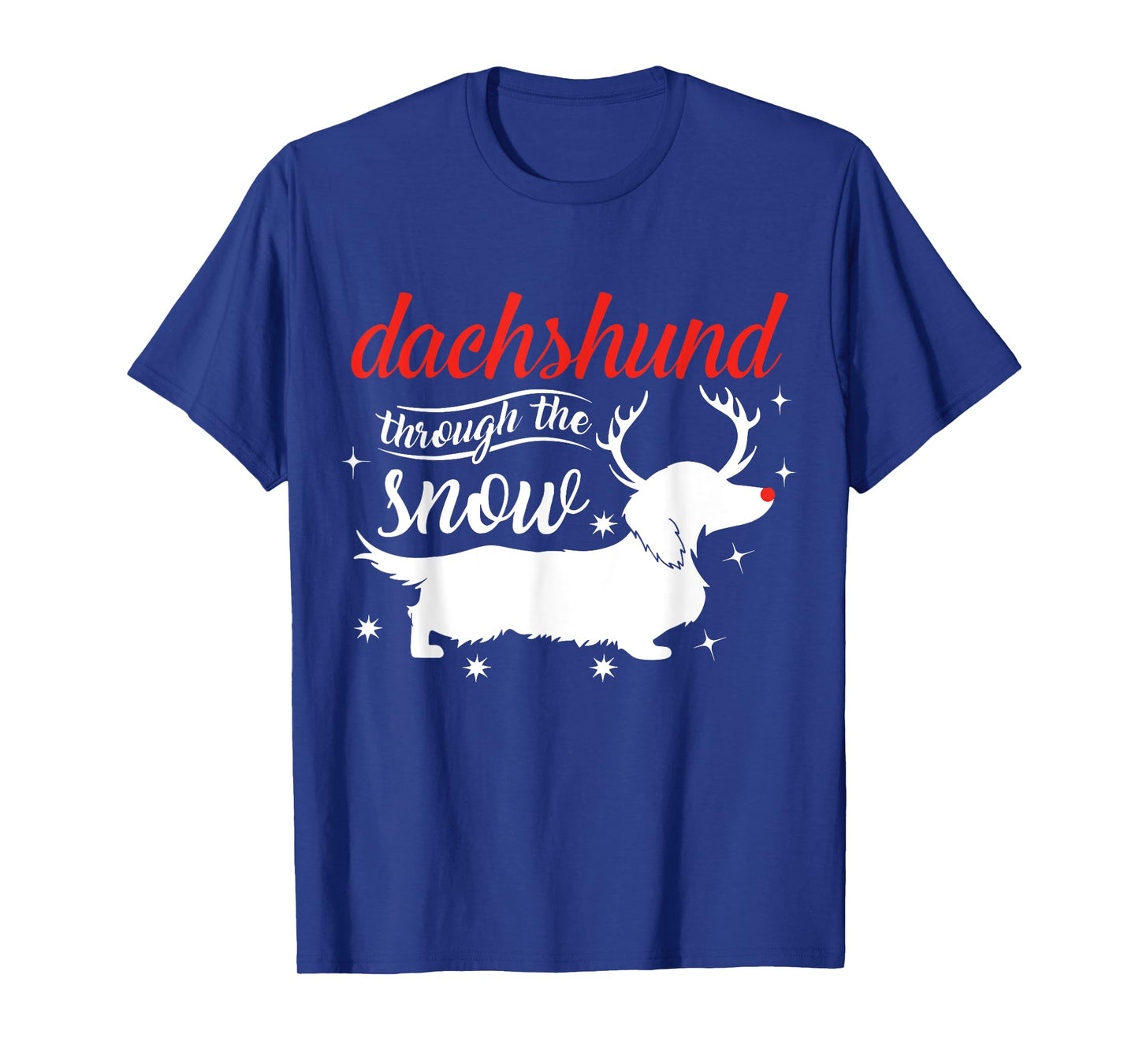 Dachshund Dog Through the Snow Weiner Dachshund T-Shirt