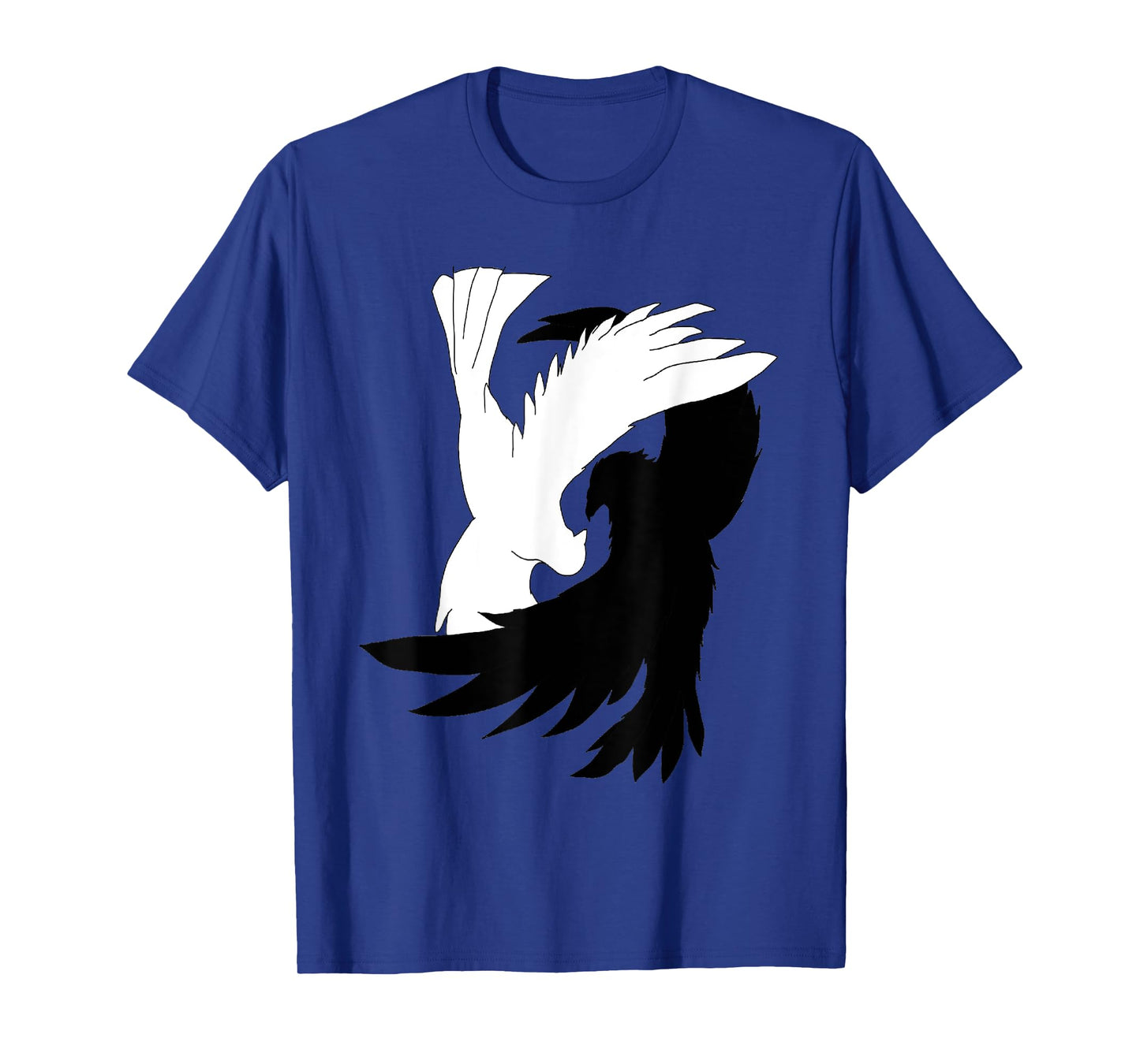Love Birds shirt Raven Crow Dove Yin Yang Shi T-Shirt
