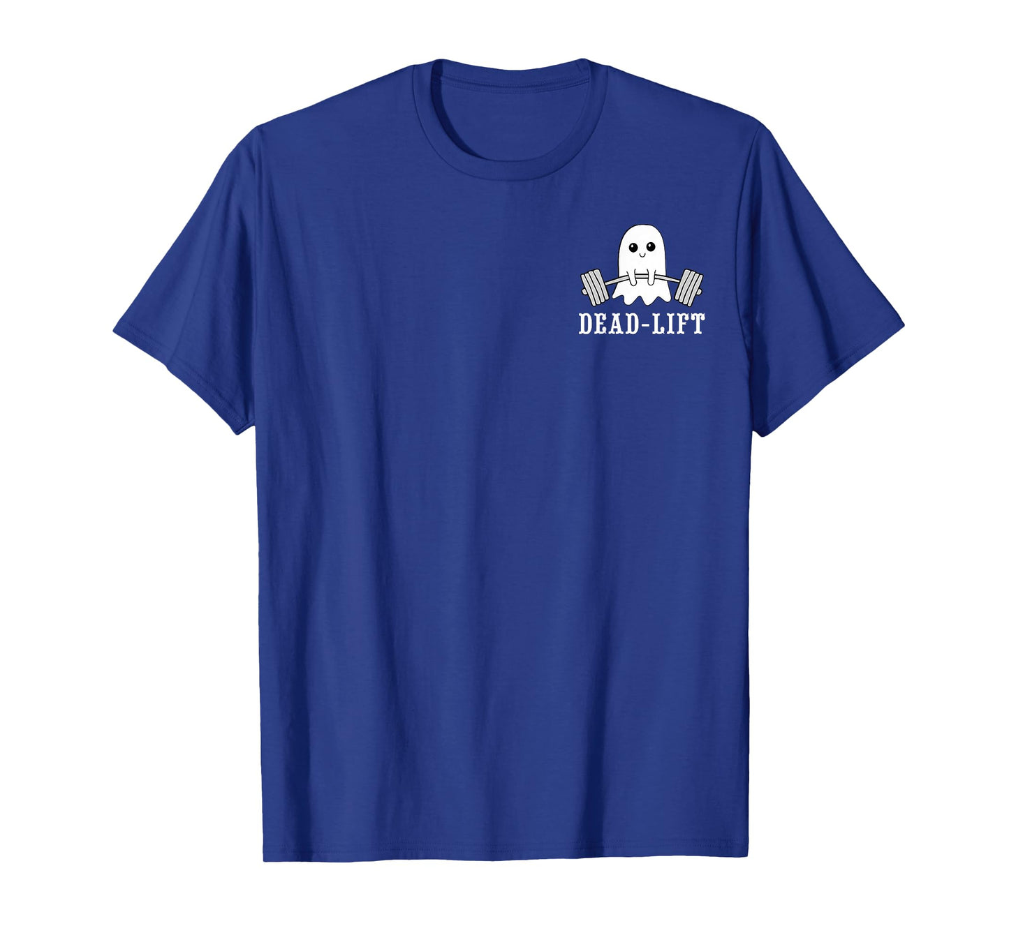 Dead Lift Ghost Gym Halloween Weight Lifting Workout Pocket T-Shirt