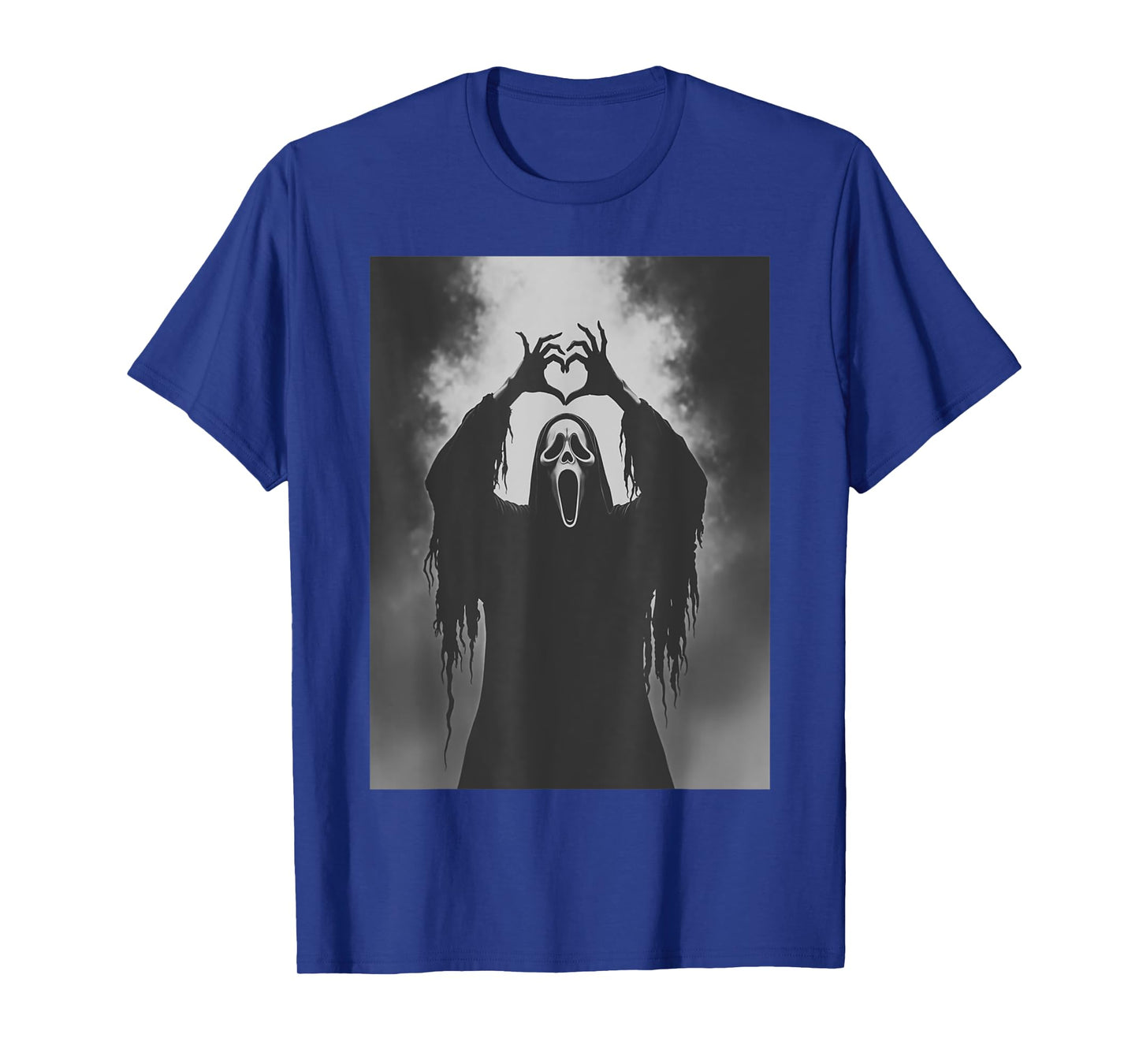 Funny Ghost Hand Heart Sign Spooky Costume Halloween Ghost T-Shirt