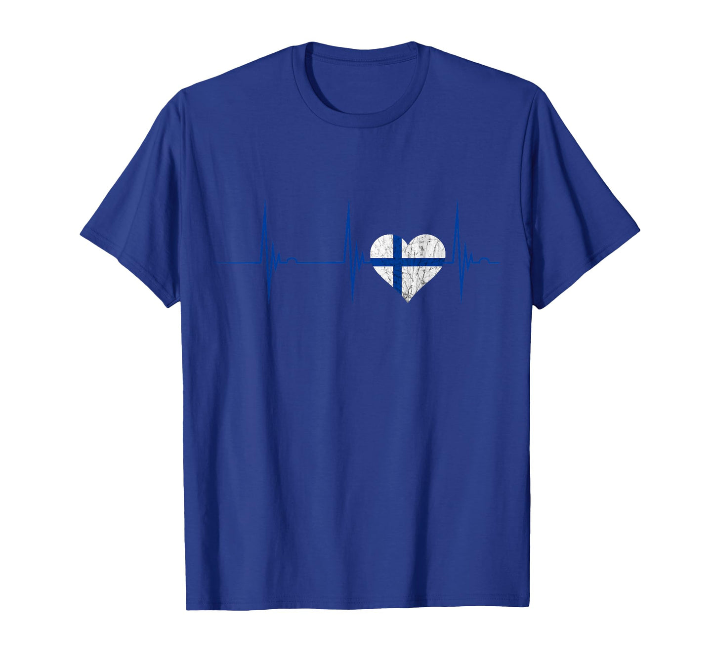 Finland Heart Finns Heartbeat EKG Pulse Suomi Finnish Sisu T-Shirt