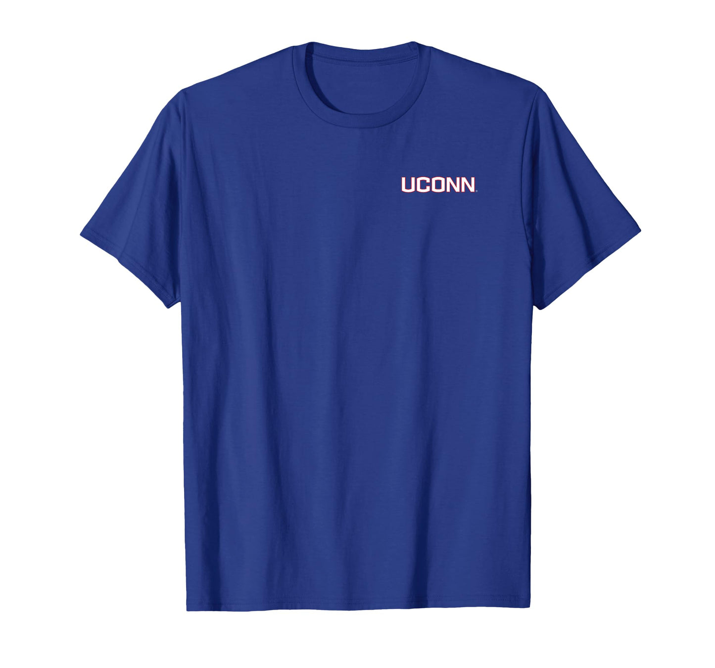 Connecticut Huskies Front/Back UConn Navy Licensed T-Shirt