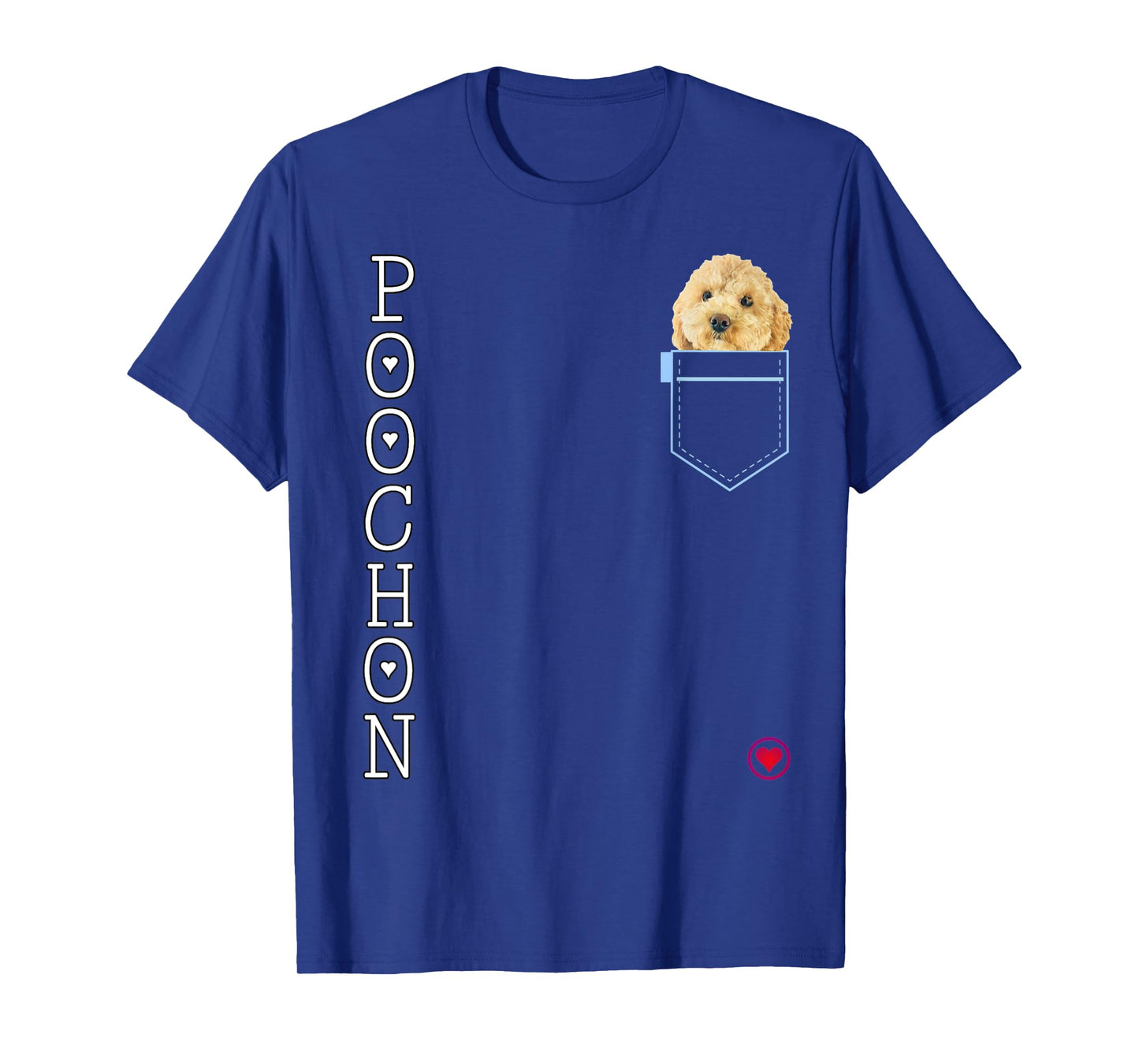 Poochon in pocket Puppy Dog Lover Cute Poodle cross gift Men Women Kids T-Shirt