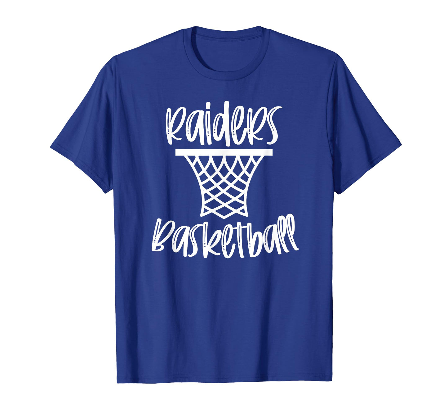 Raiders Basketball Team Mascot School Spirit Game Night T-Shirt