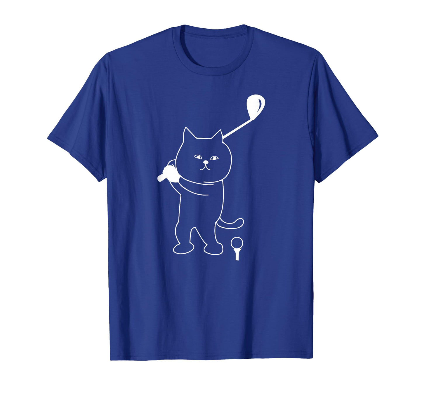 Golf Cat Dad Men Golfing Golfer Club Balls Putting Funny Pop T-Shirt