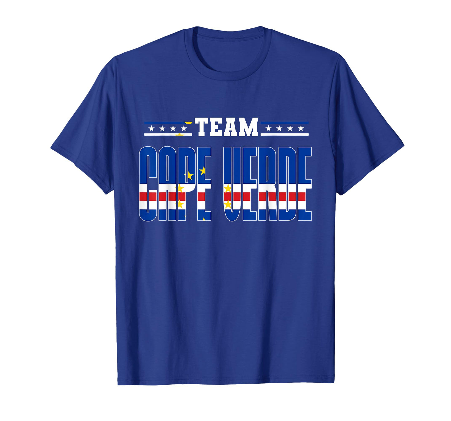 Patriotic Cape Verdean Flag Team Cape Verde T-Shirt