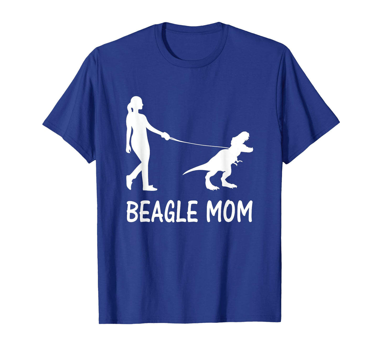 Beagle Mom Dog Beagle Mama Dinosaur Women Mothers Day T-Shirt