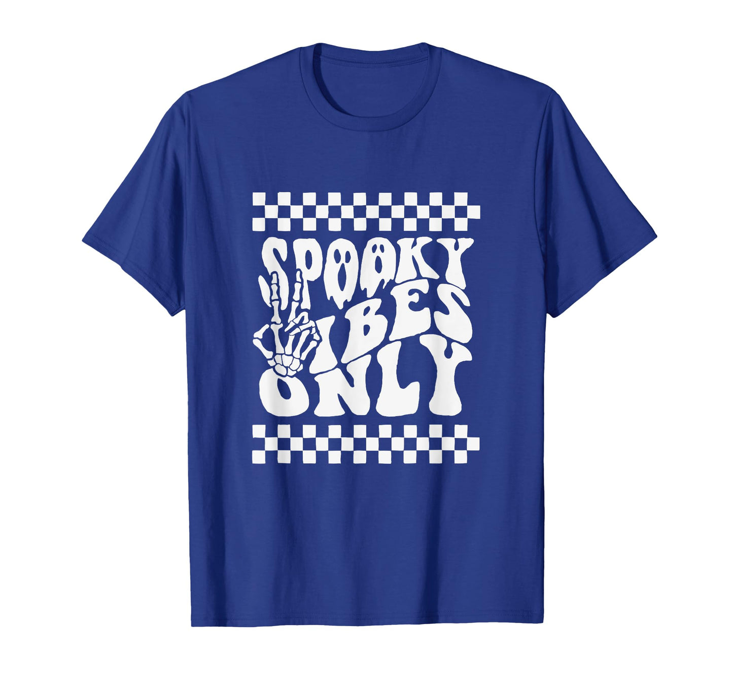 Spooky Vibes Only Halloween Retro Ghosts 80s Party T-Shirt