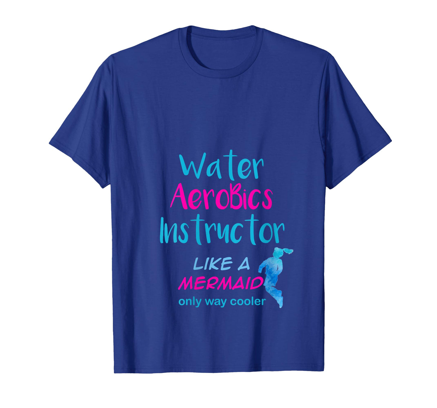 Aqua Water Aerobics Instructor Like A Mermaid V-Neck T-Shirt