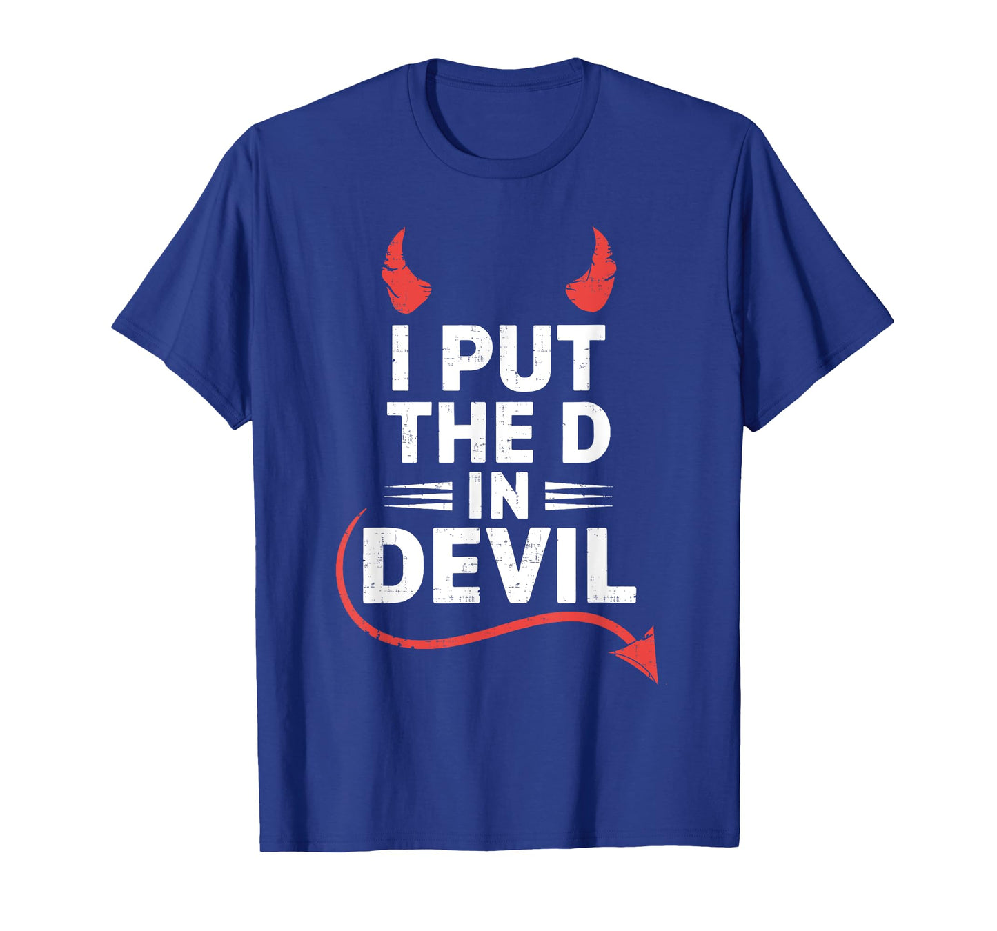 I Put the D in Devil Funny Halloween Matching Couple T-Shirt