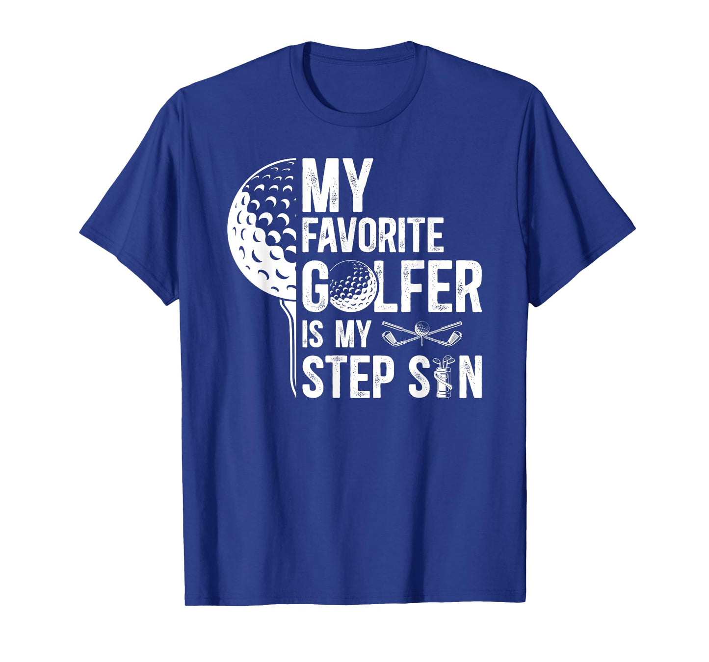 Proud Golf Step-Dad Golf Player Stepfather Golfer Stepdad T-Shirt