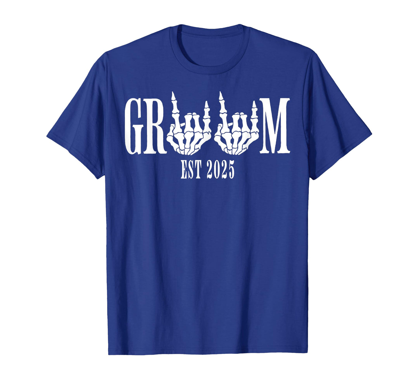 Halloween Engagement Wedding Bride Groom Skeleton Spooky T-Shirt