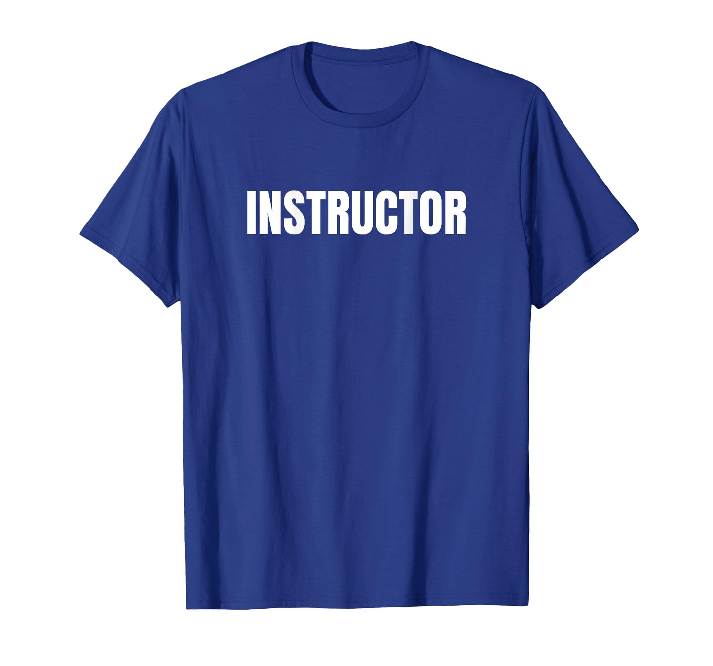 INSTRUCTOR Back Print Rear Lettering Instructor T-Shirt