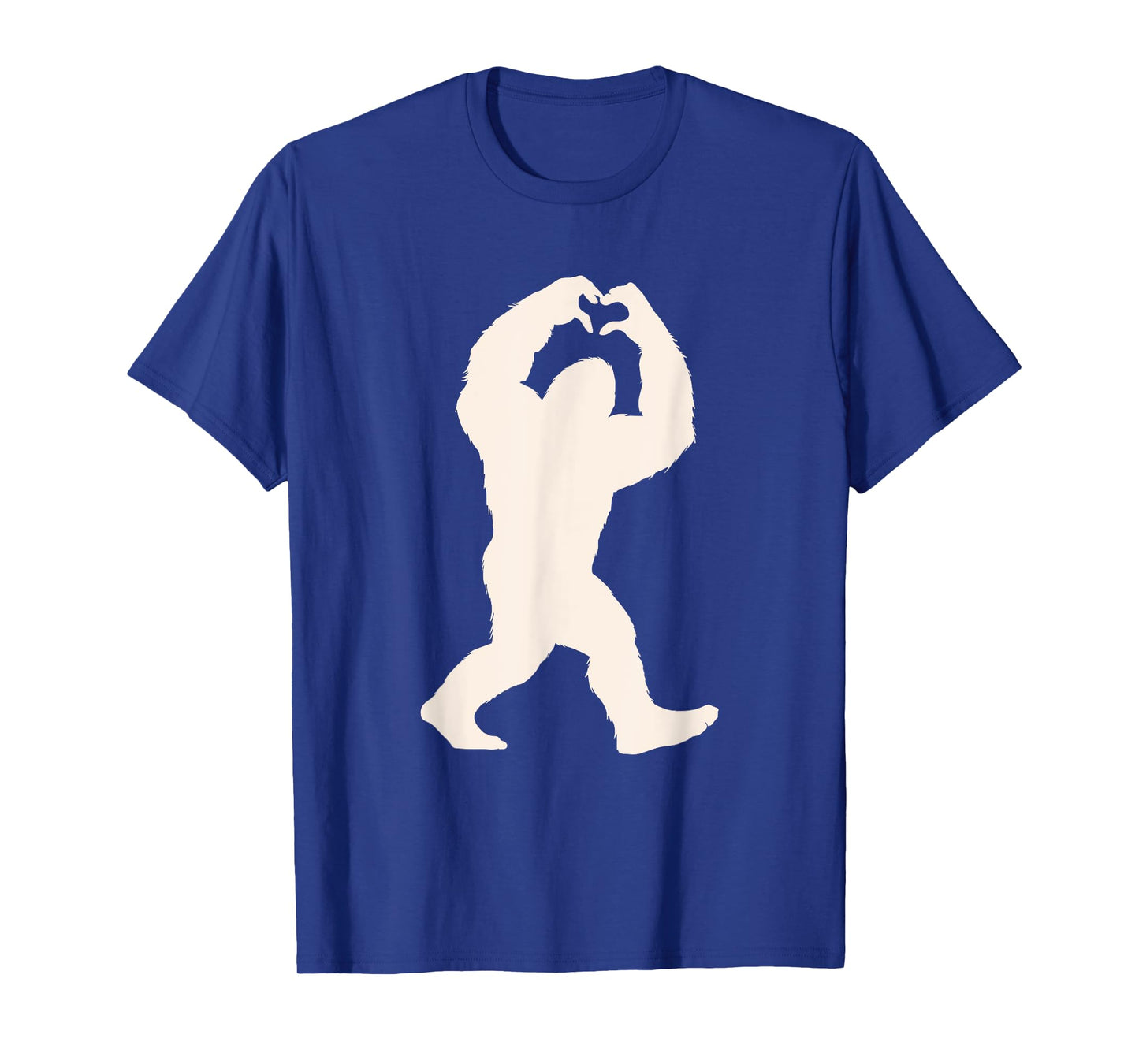 Funny Bigfoot Heart Women Men Kids Bigfoot Love with Heart T-Shirt
