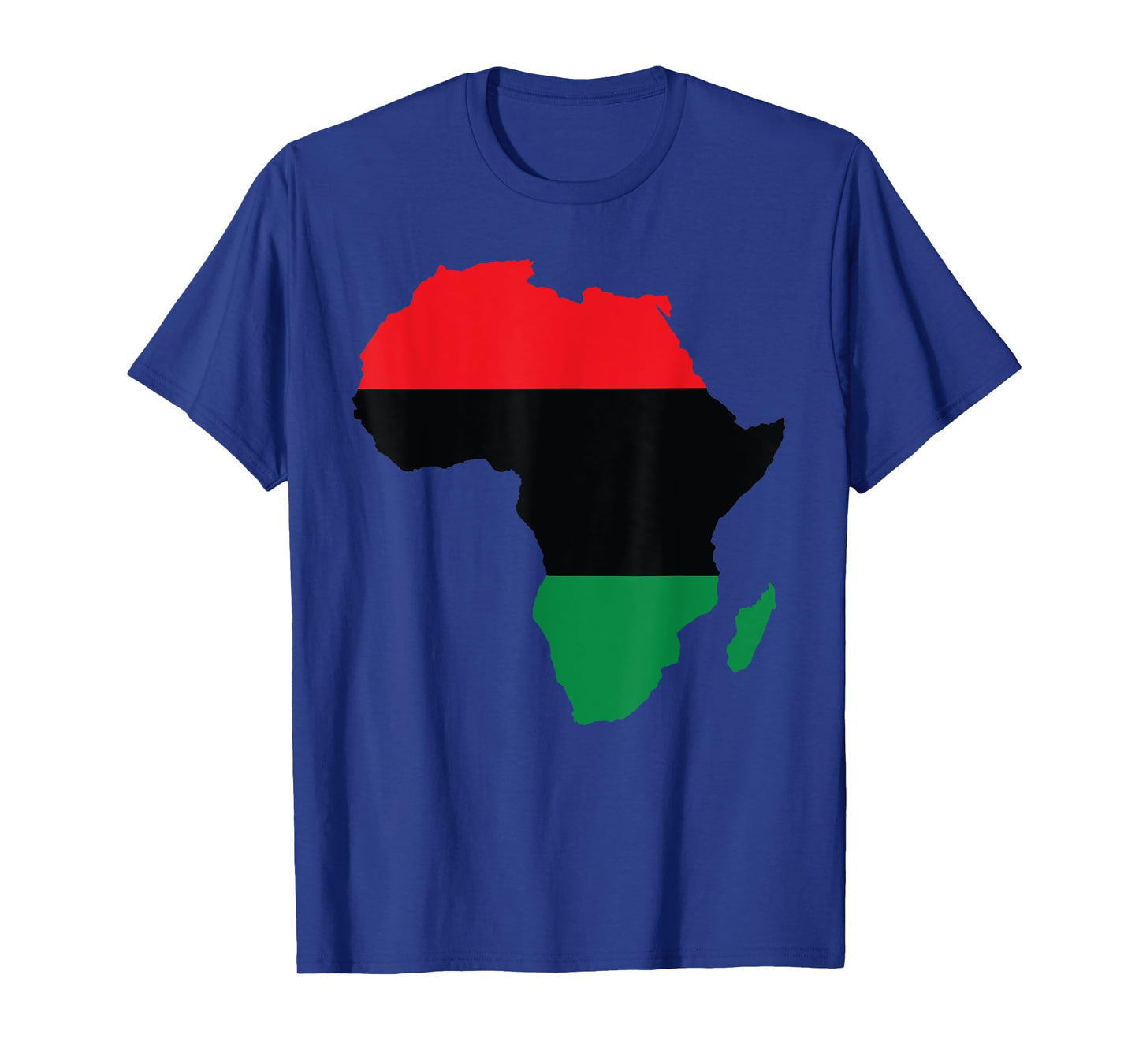 Pan African UNIA Flag Map Continent Black History Month Gift T-Shirt
