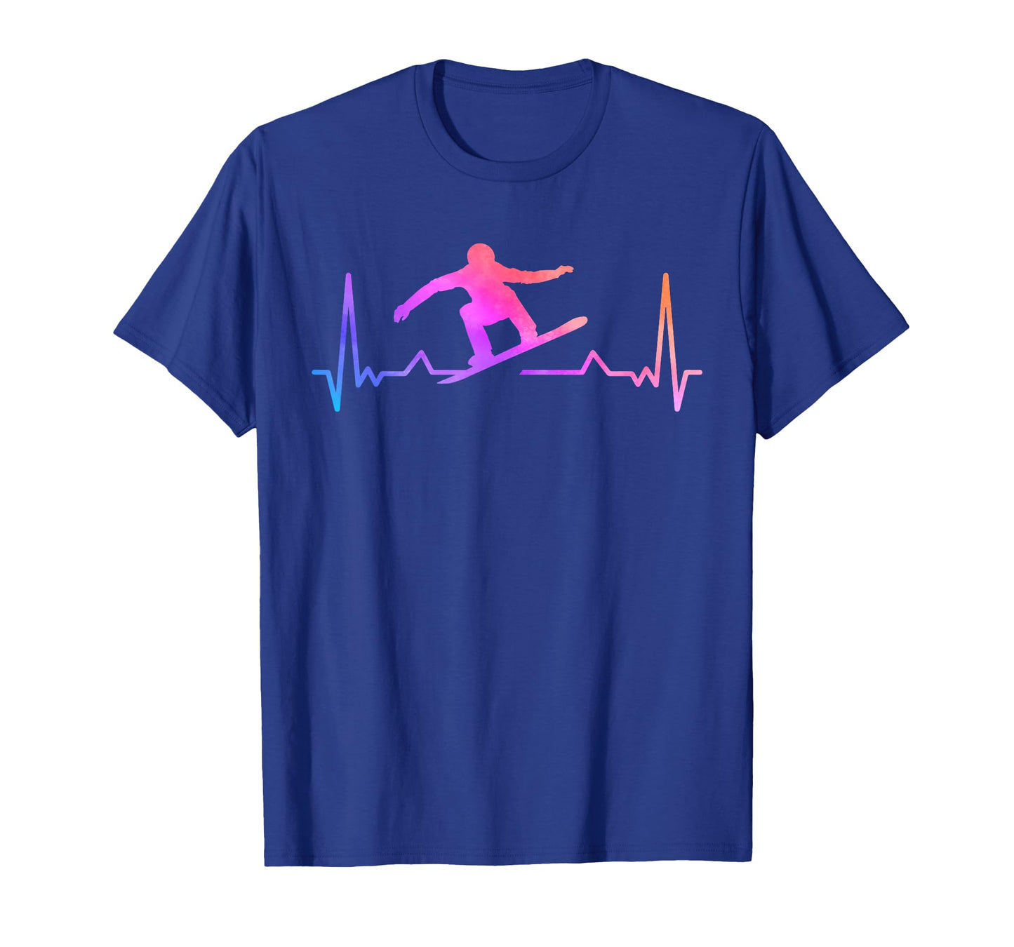 Snowboard Heartbeat 80s 90s Retro Winter Snowboarding Gift T-Shirt