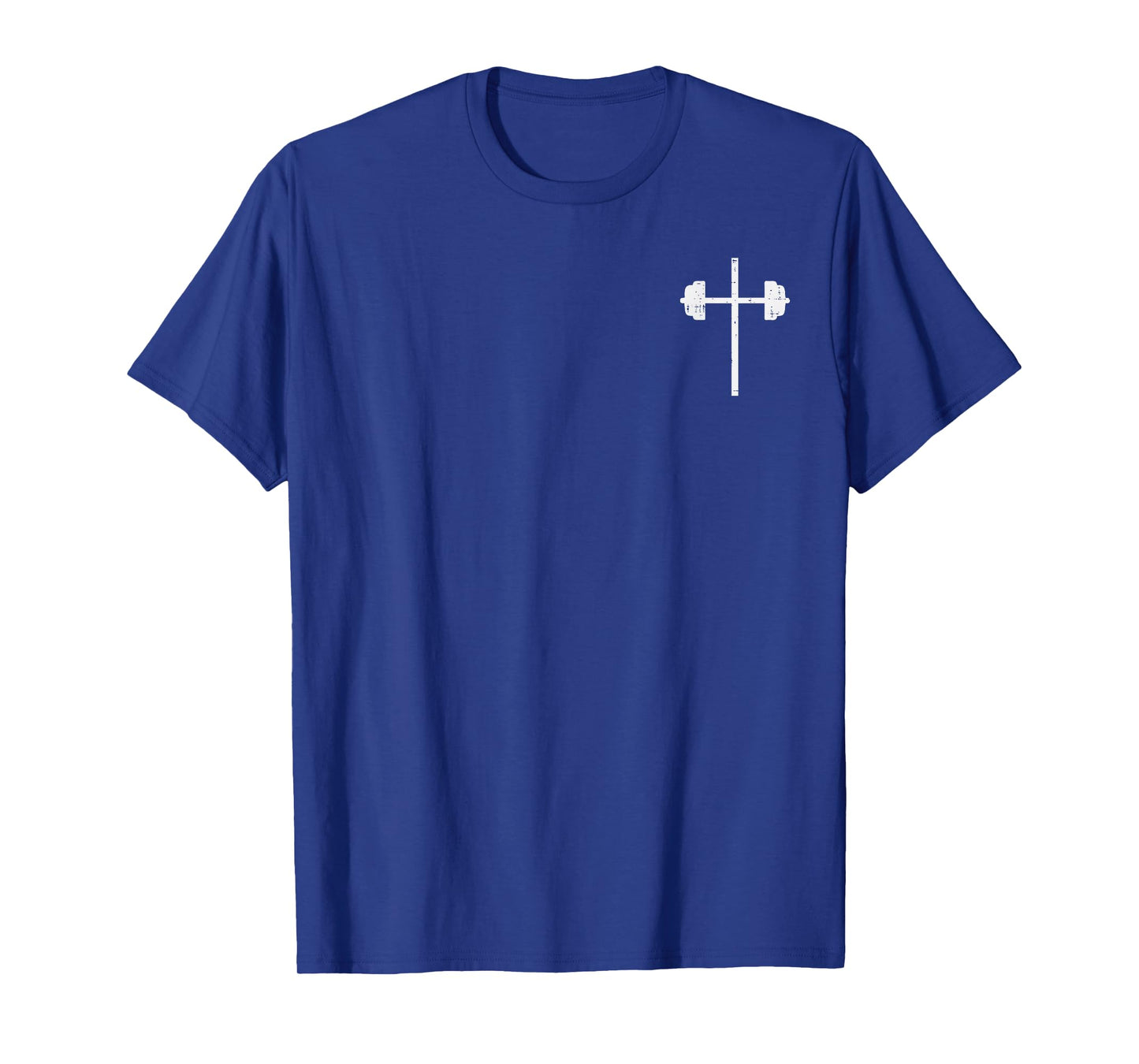 Gym Christian Barbel Cross Pocket Workout Dumbbell Men Women T-Shirt