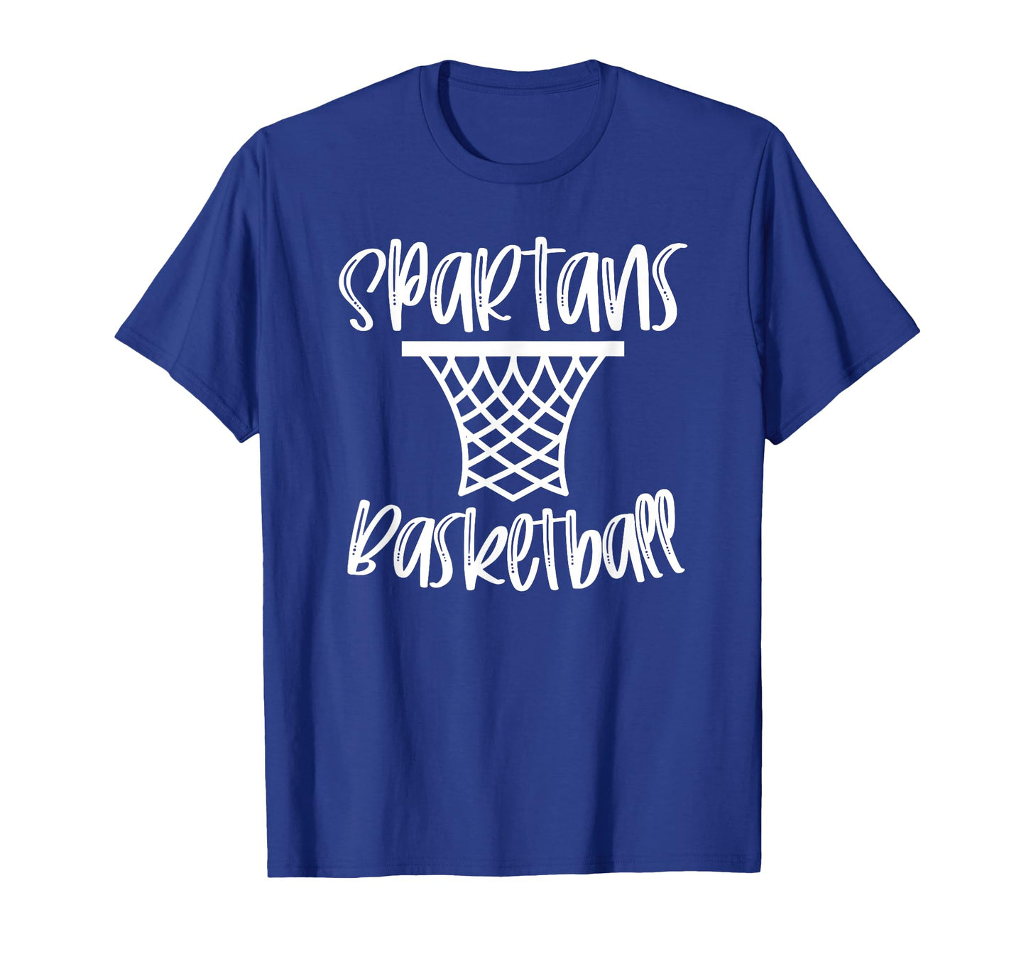 Spartans Basketball Team Mascot School Spirit Game Night T-Shirt