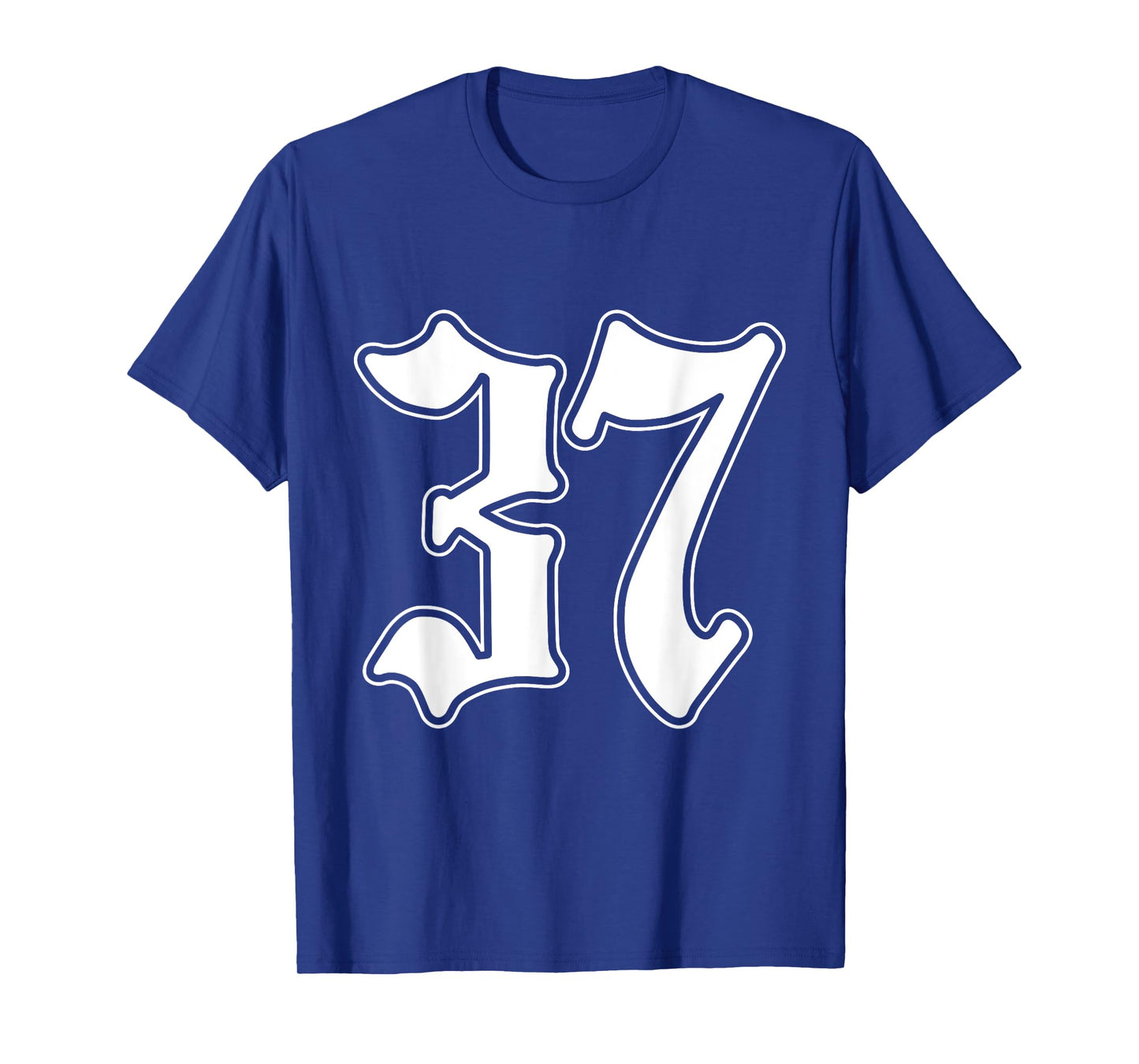 #37 White Number 37 Latino Sports Fan Team Cholo Easy T-Shirt