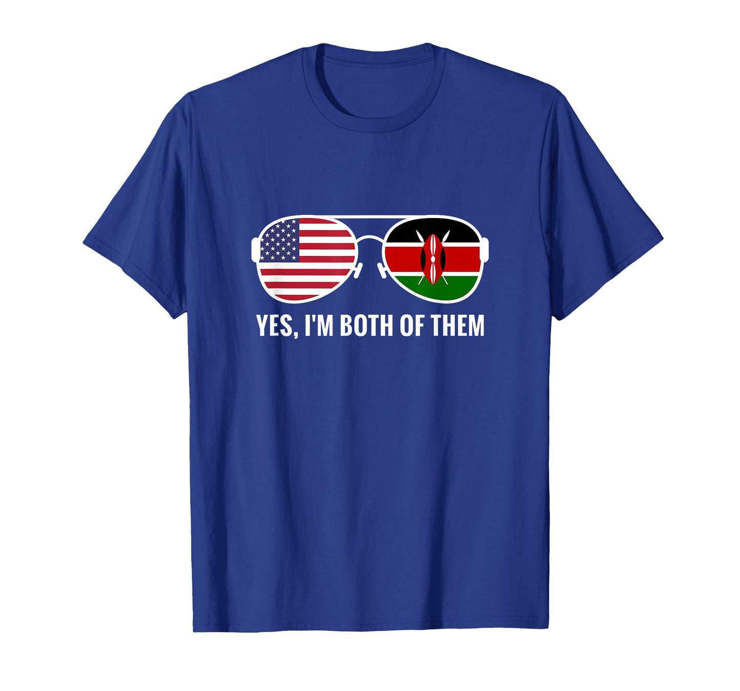 USA Kenya Flag Sunglasses Kenyan Americans T-Shirt