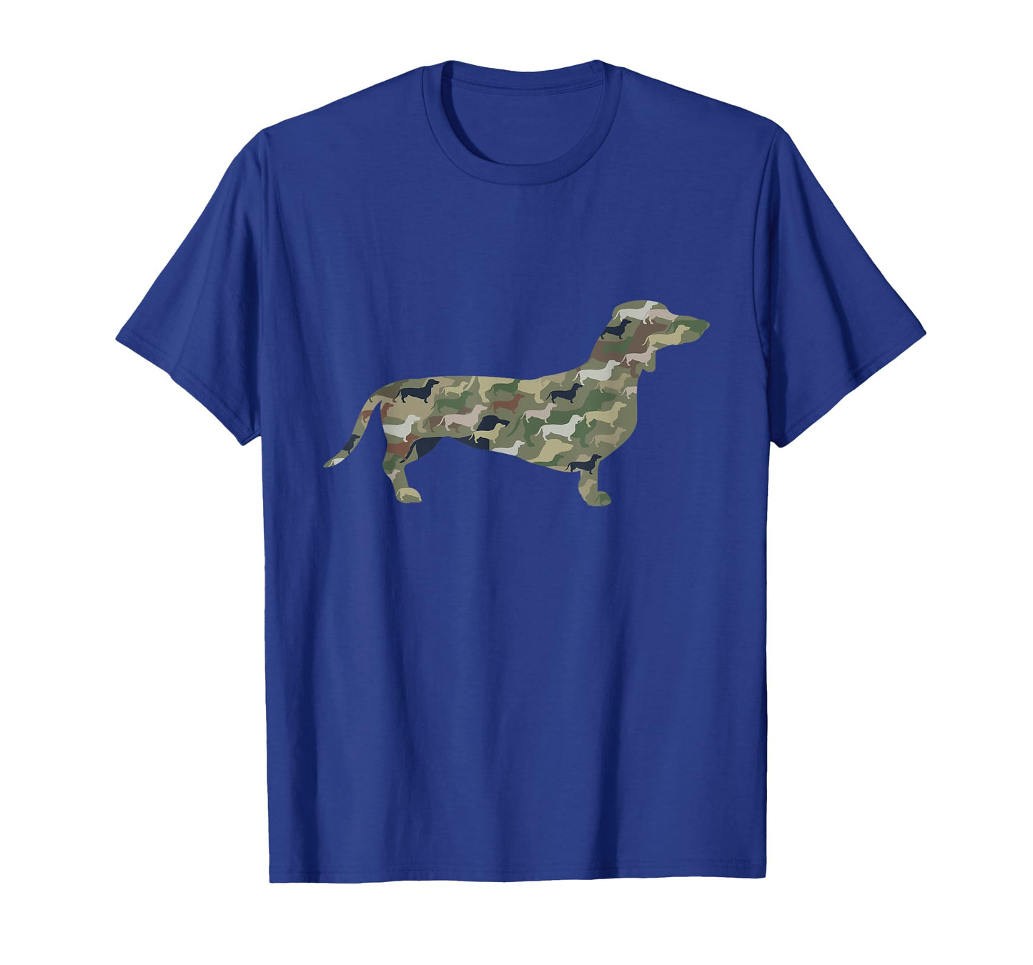 Dachshund Dog Camo Army Style Silhouette T-Shirt T-Shirt