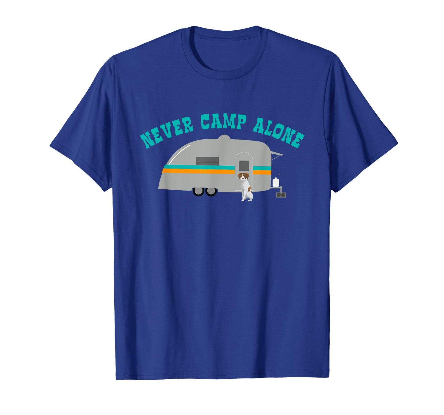 Brittany Spaniel Gifts Dog RV Funny Camping Travel Trailer T-Shirt