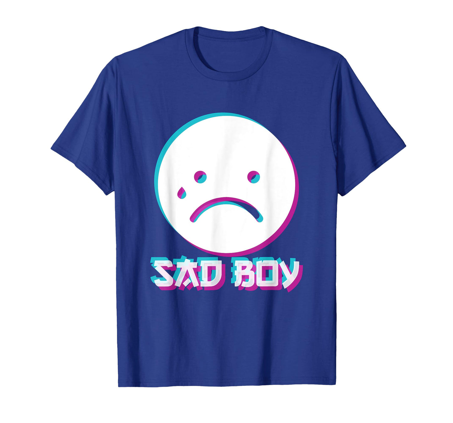 Japanese Glitch Sad Boy Anime Aesthetic Vaporwave T-Shirt