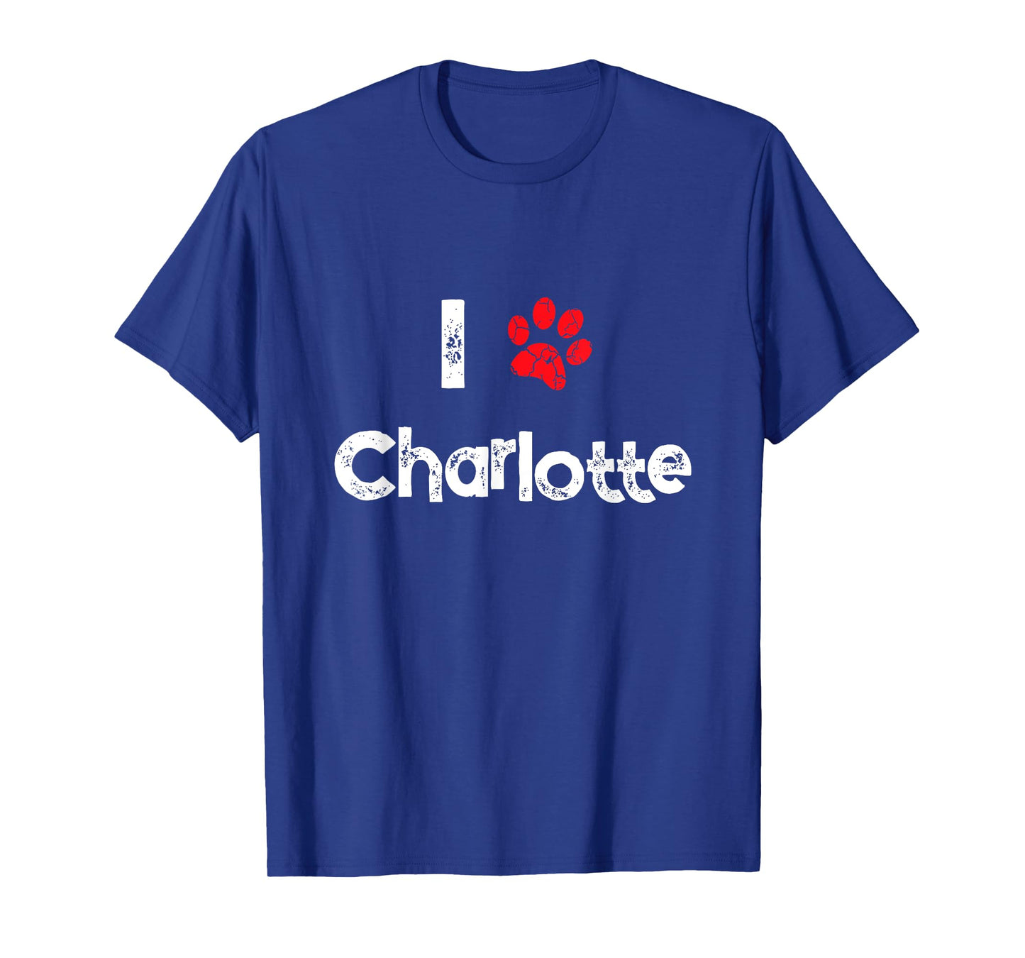 Cute Dog Name Charlotte Pet Puppy Dog Paw Lover Quote Gift T-Shirt for Men Women Girls Kids