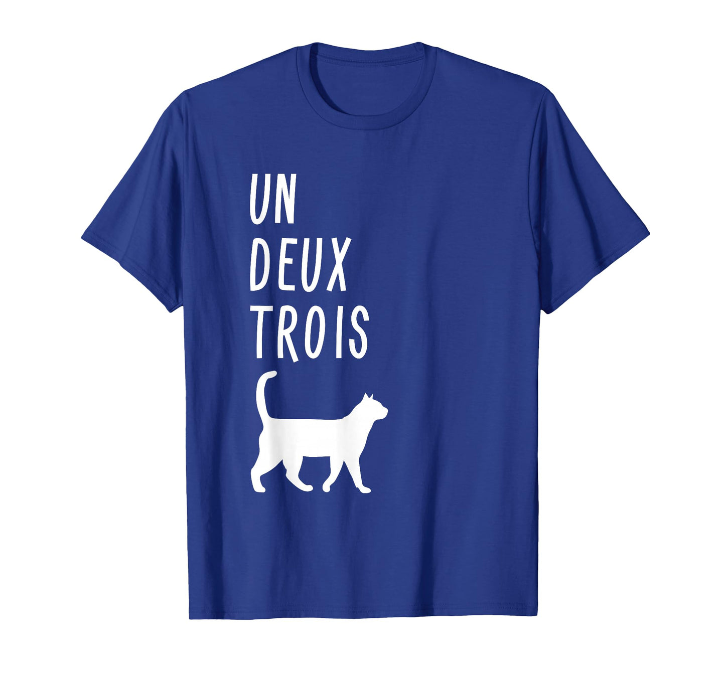 Un Deux Trois Cat Shirt Funny French Teacher Gift T-Shirt