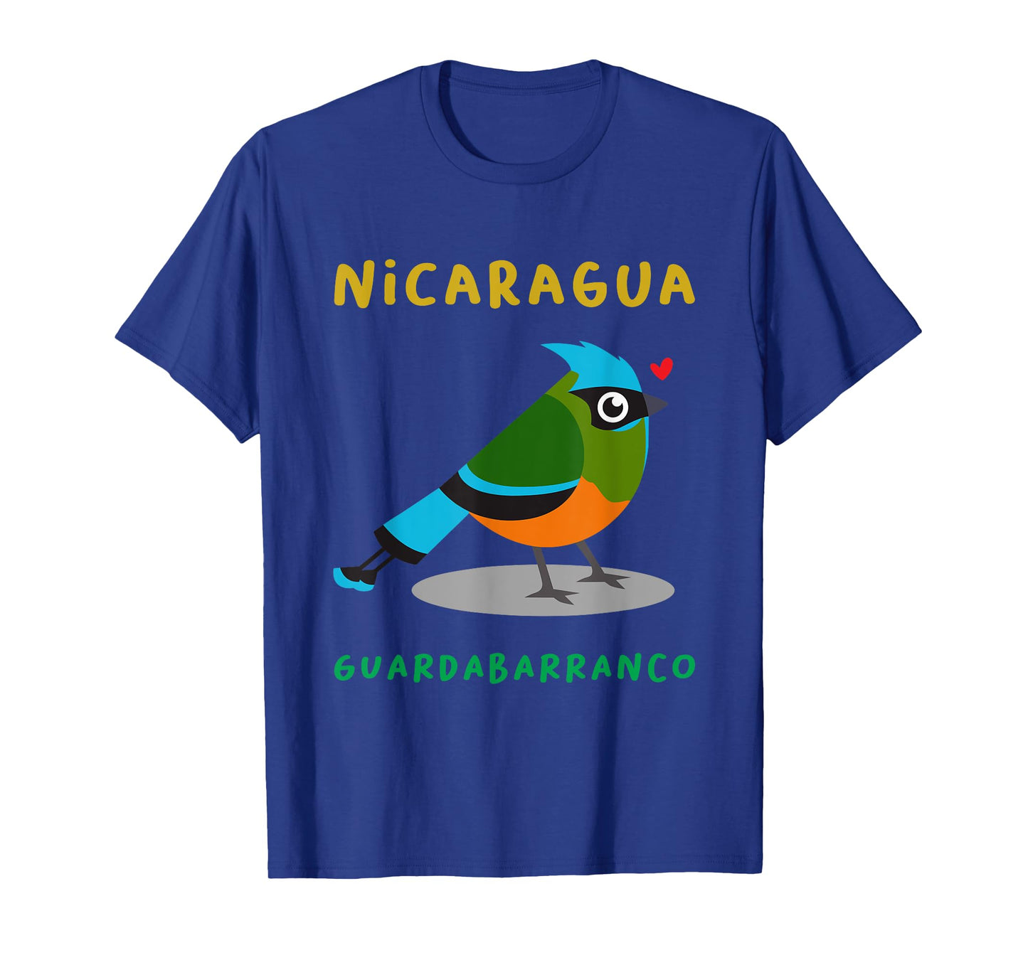 Nicaragua Guardabarranco Colorful national bird shirt T-Shirt