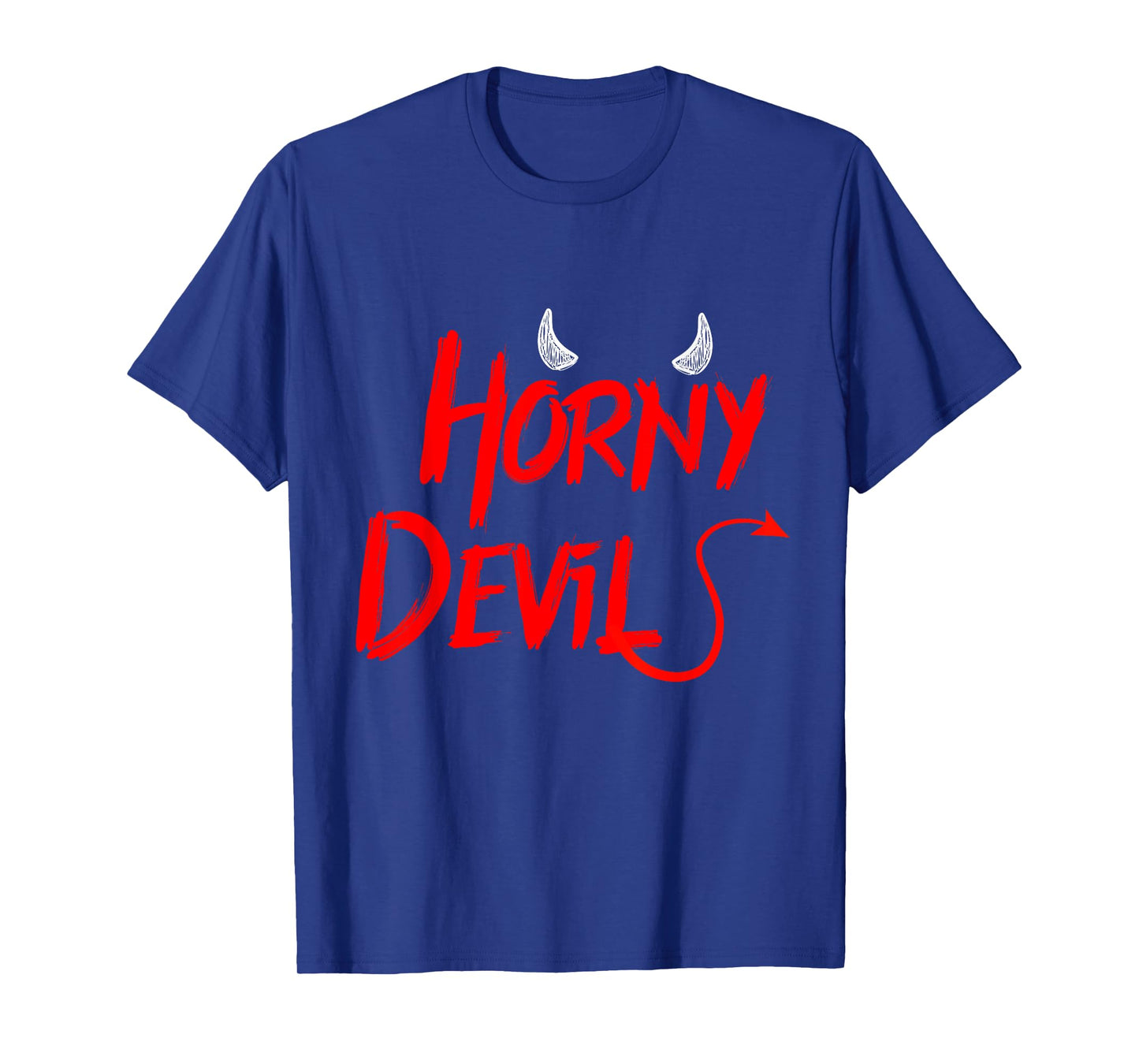 Funny Halloween Costume Horny Devil for Men and Women T-Shirt