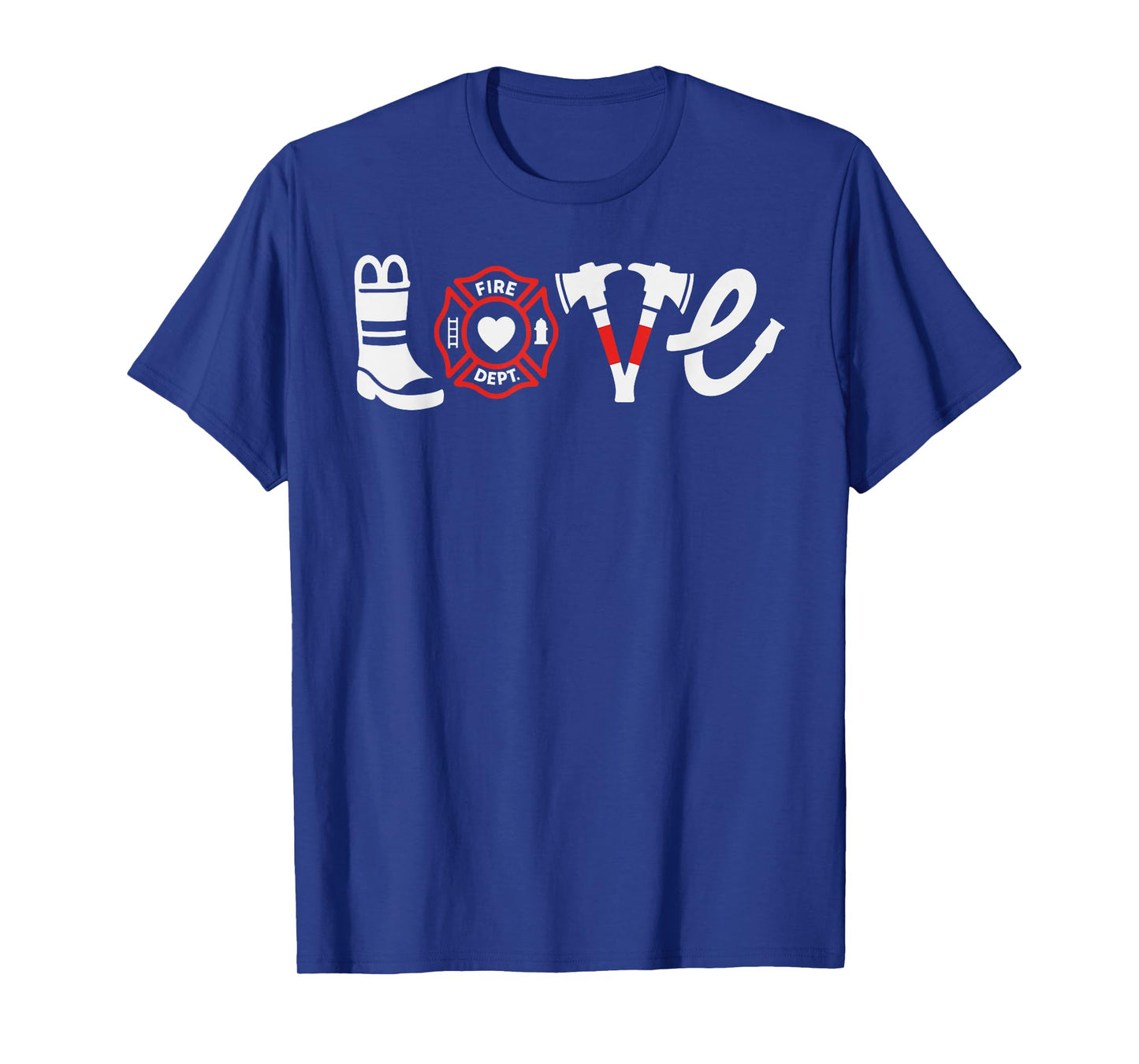 Love Firefighter Fire Truck Firemen Fire Rescuer T-Shirt