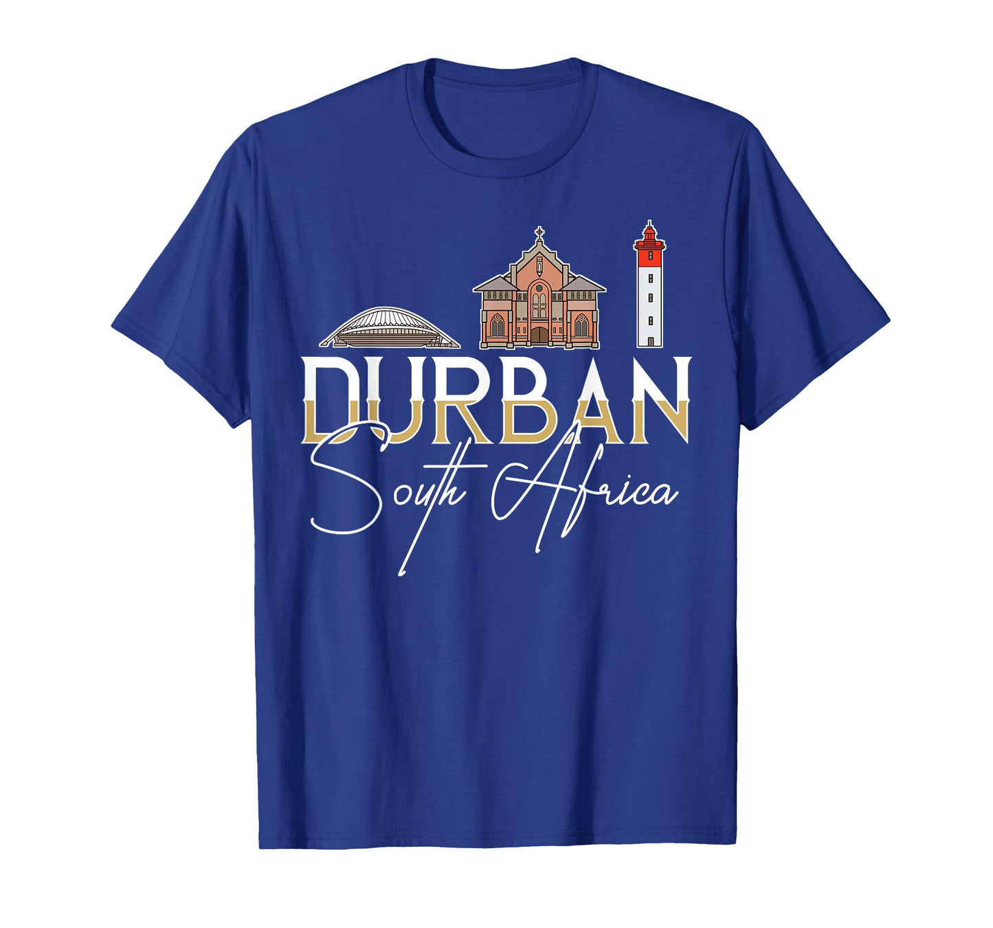 Durban South Africa City Skyline Map Travel T-Shirt
