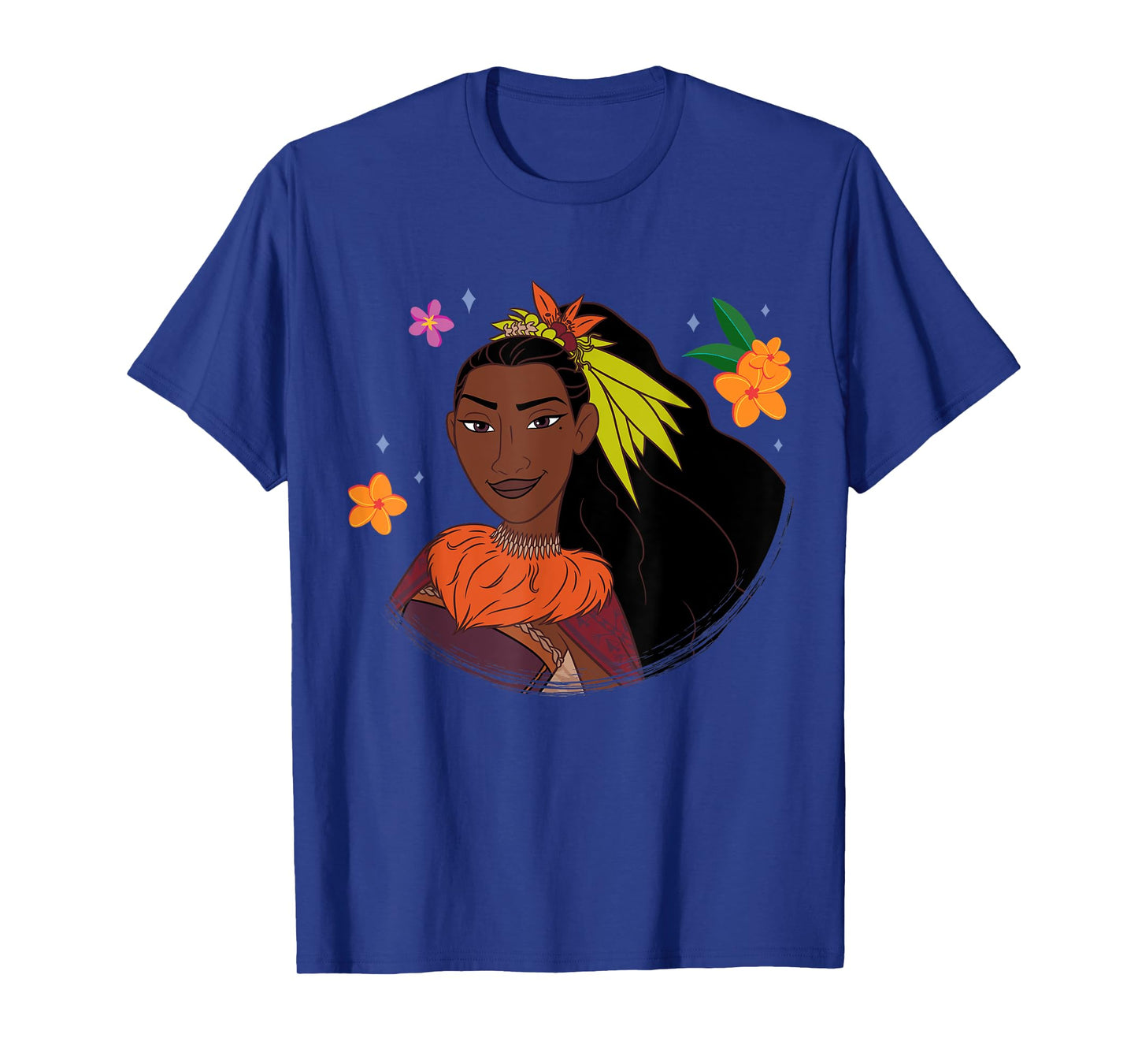Disney Moana 2 Big Face Matangi Tropical Flowers Costume T-Shirt