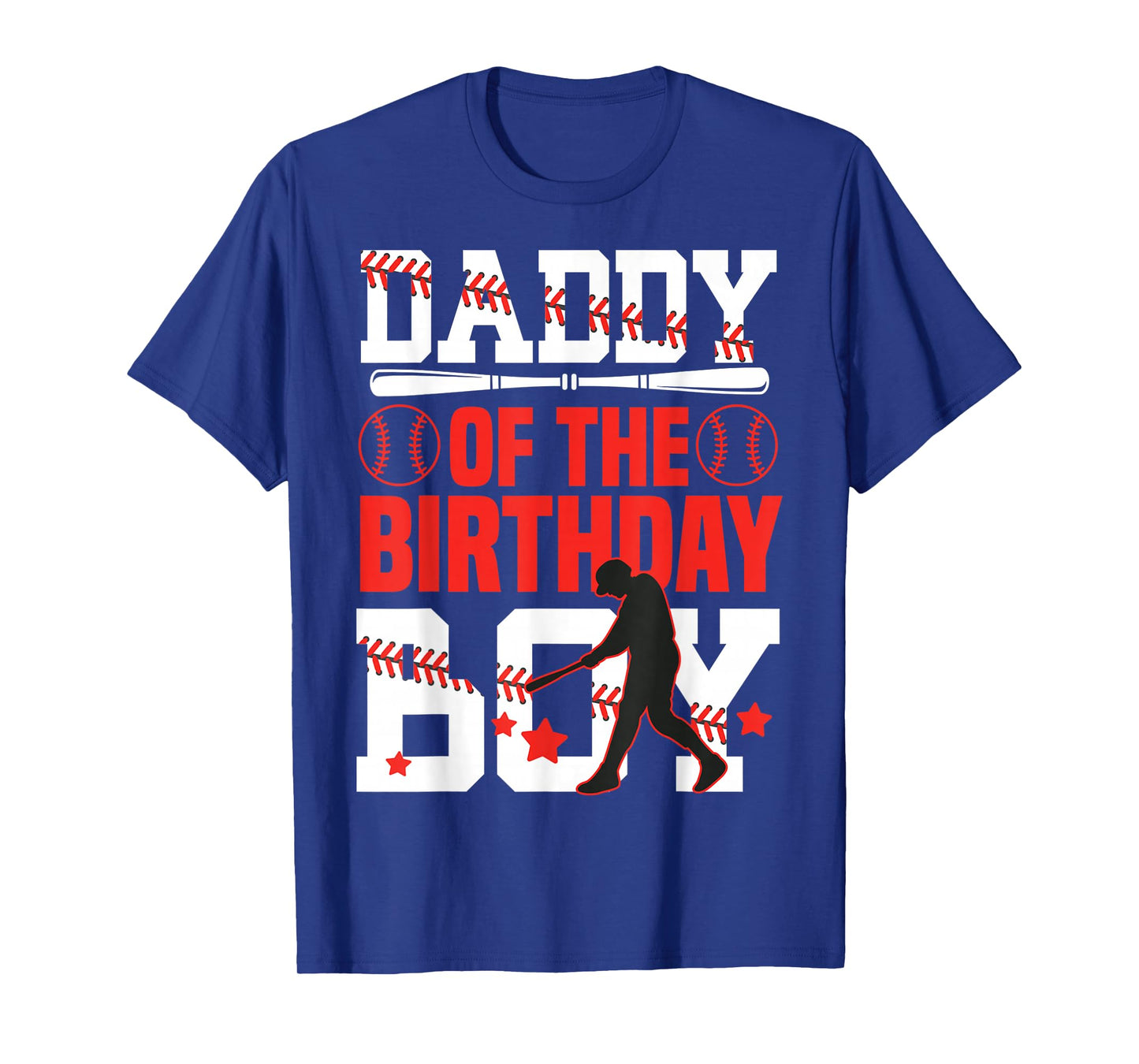 Daddy of Birthday Boy Baseball Bat Ball Family Celebration T-Shirt