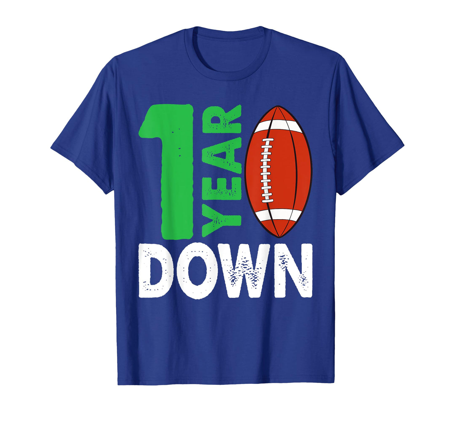 1st Birthday Party Football Boy One Year Old Football Player T-Shirt