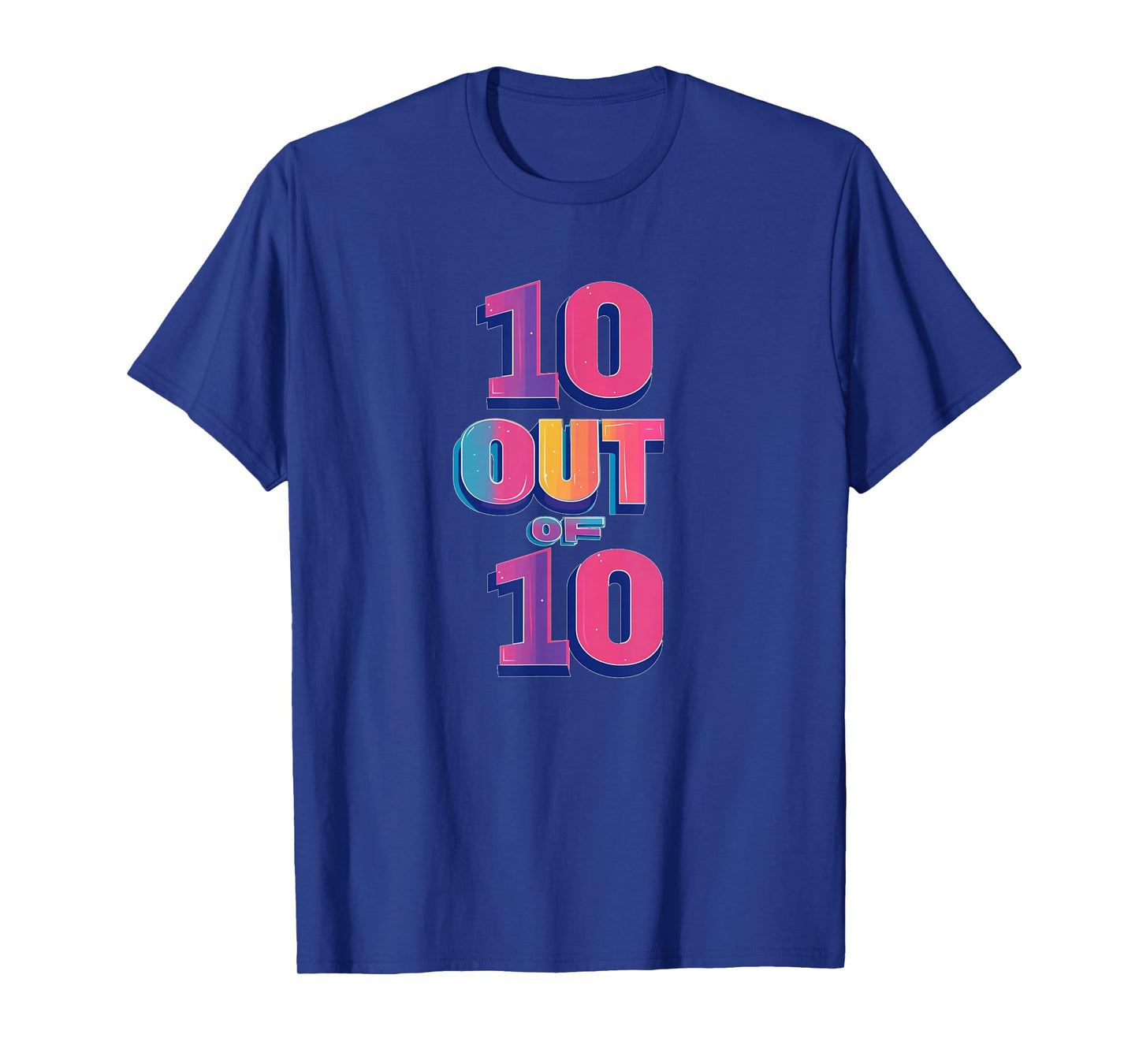 Colorful Speech Ten Out of Ten Costume for Boys and Girls T-Shirt
