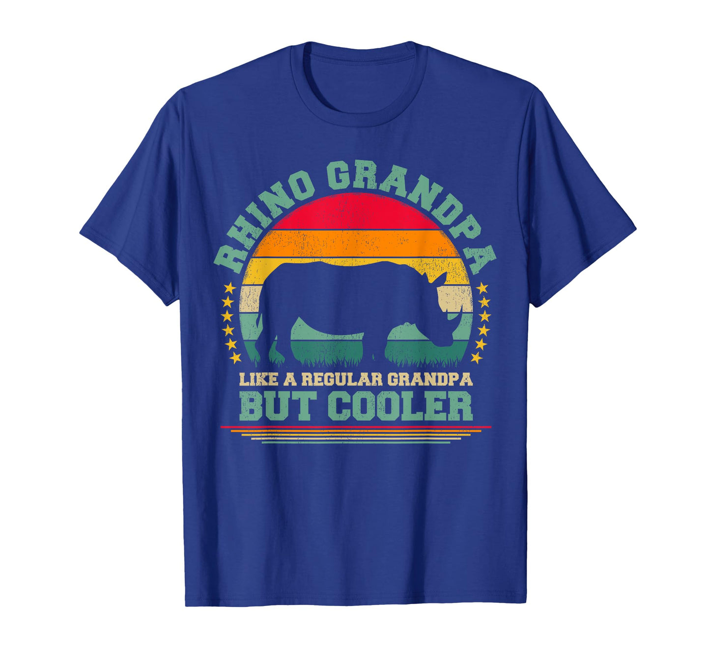 Rhino Lover Funny Vintage Rhino Grandpa Father's Day T-Shirt