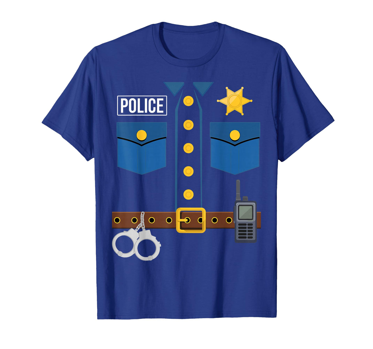 Police Uniform Officer Costume Halloween T-Shirt