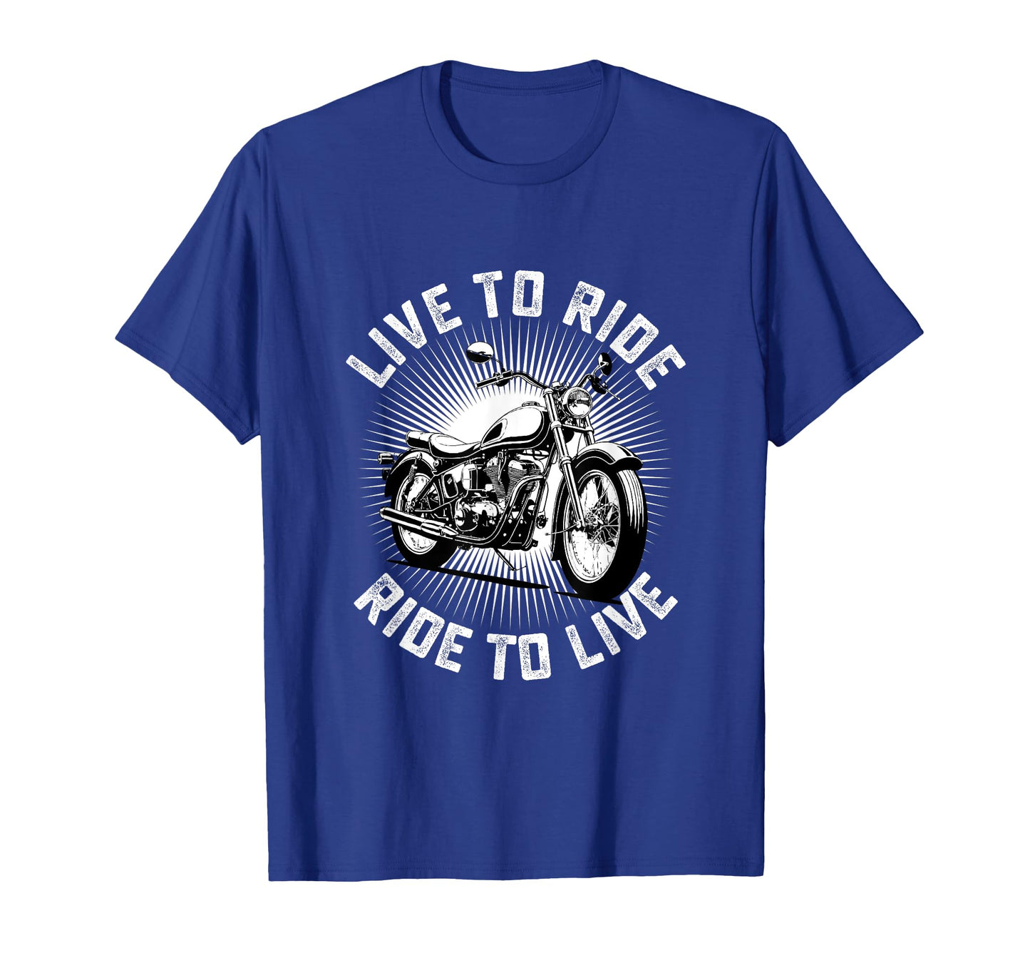 Live To Ride Vintage Motorcycle Biker Motorbike Guys Men T-Shirt