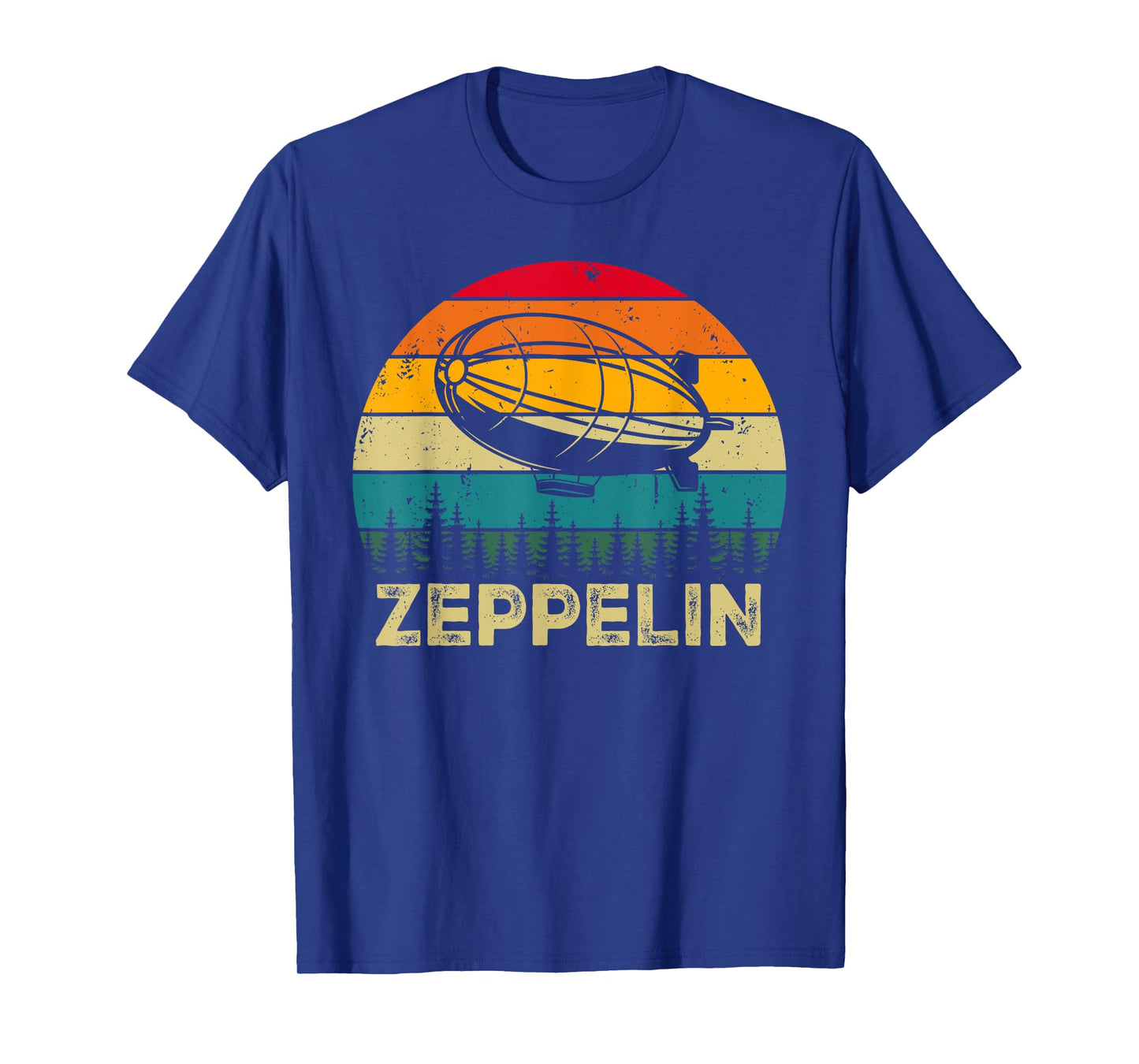 Vintage Retro Zeppelin 70s 80s Dirigible Airship Blimp T-Shirt