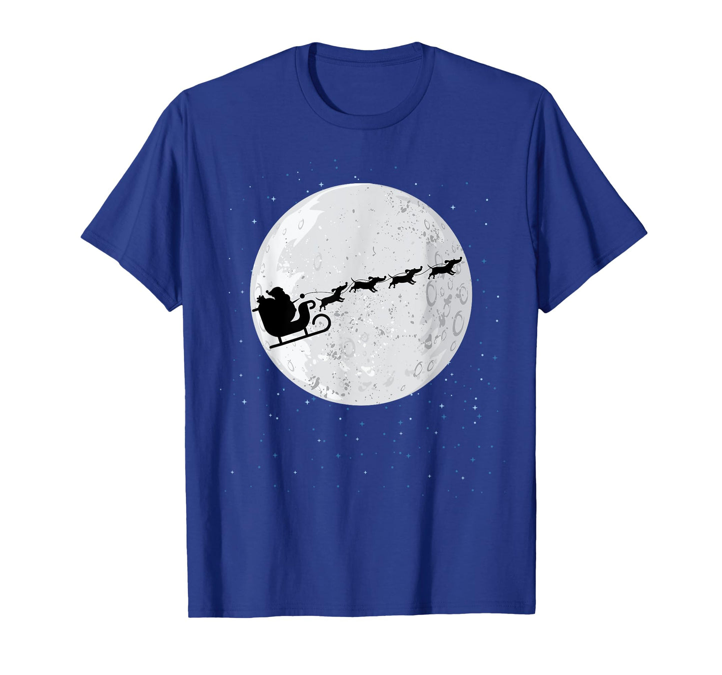 Dachshund Santa Sleigh Wiener Dog Christmas Gift T-Shirt for Men Women Kids