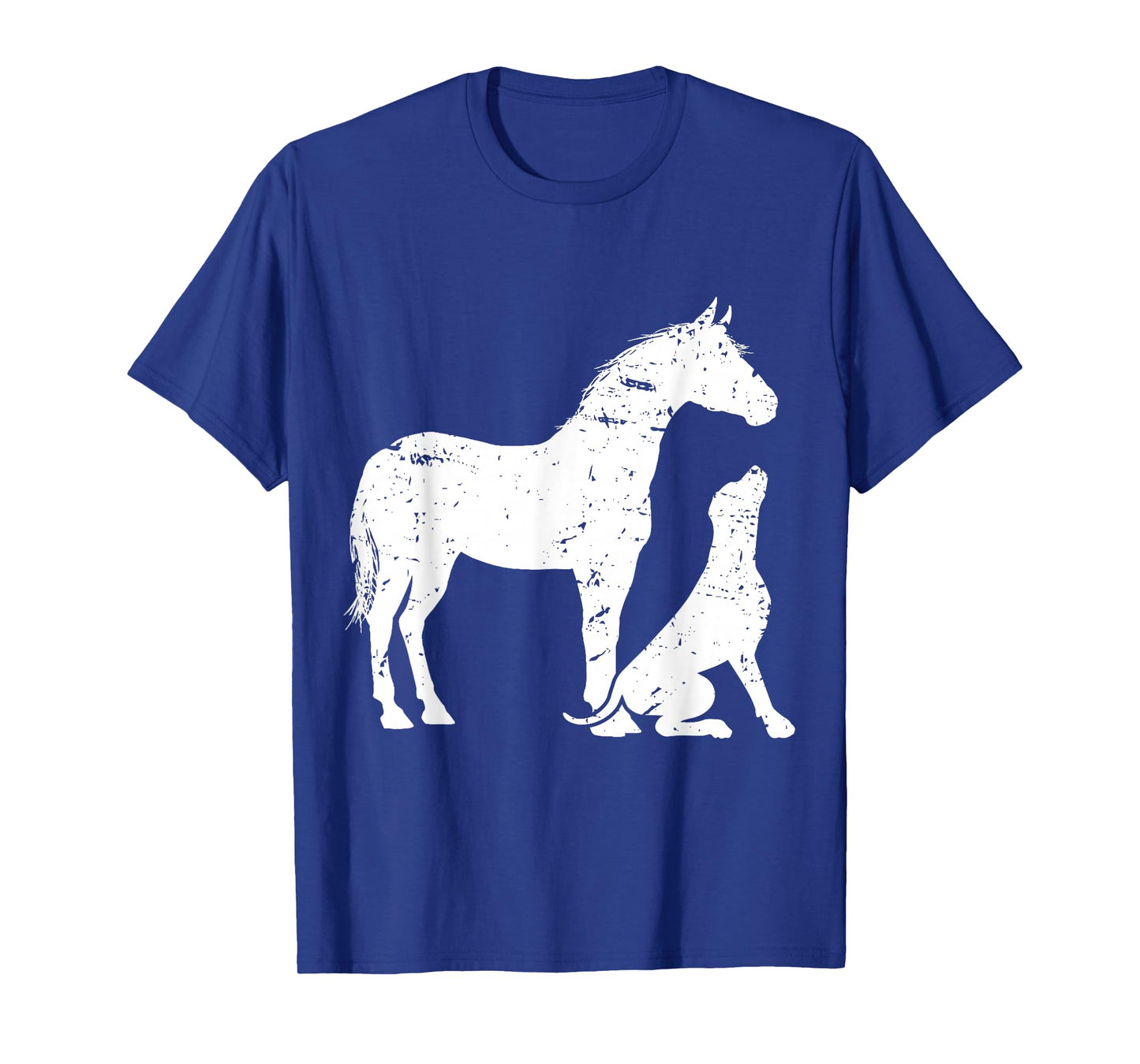 Horse and Dog Motif for Women and Men. Horse Dog Lover T-Shirt Small