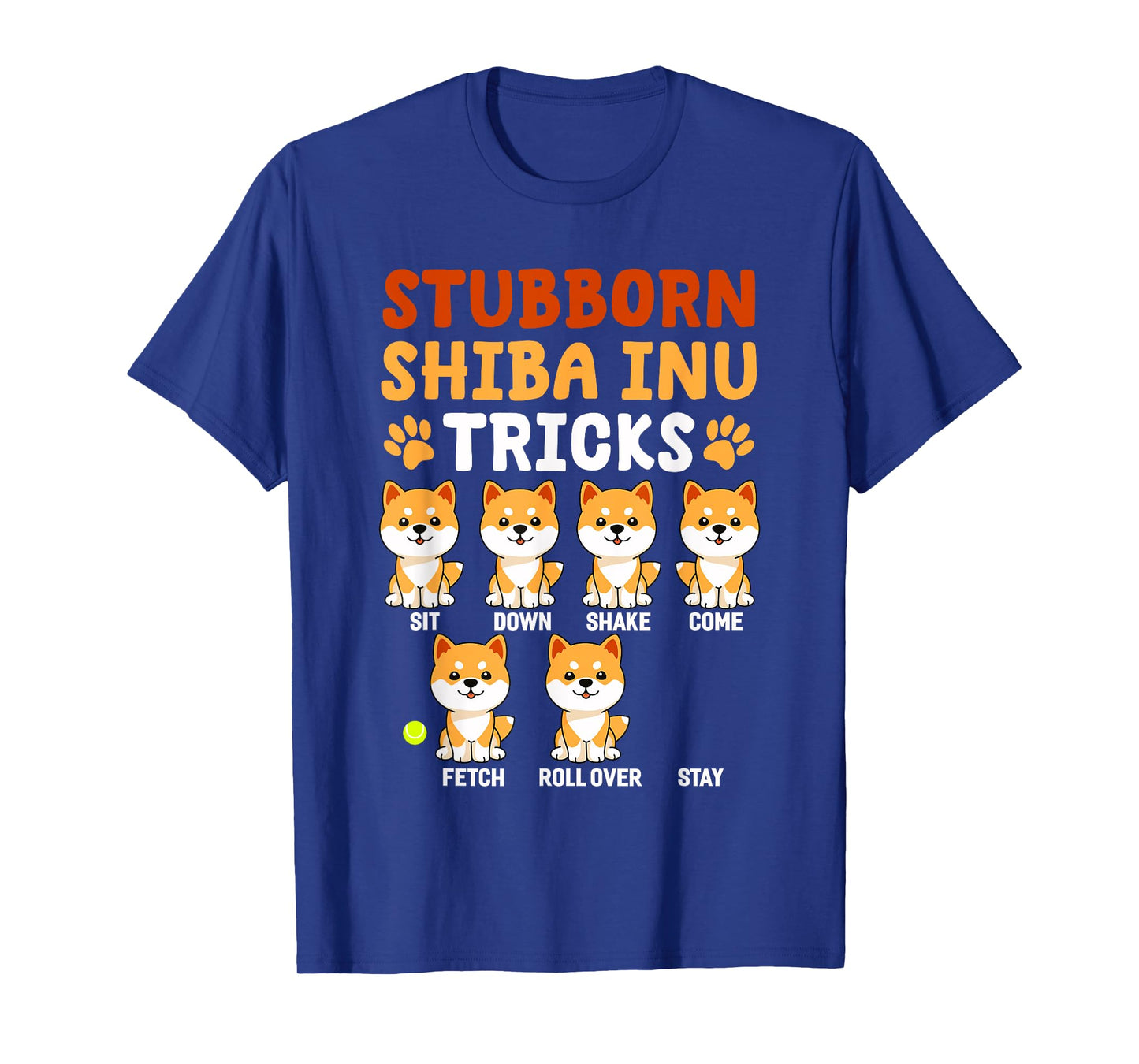 Stubborn Shiba Inu Tricks Shirt Funny Japanese Dog Lover T-Shirt