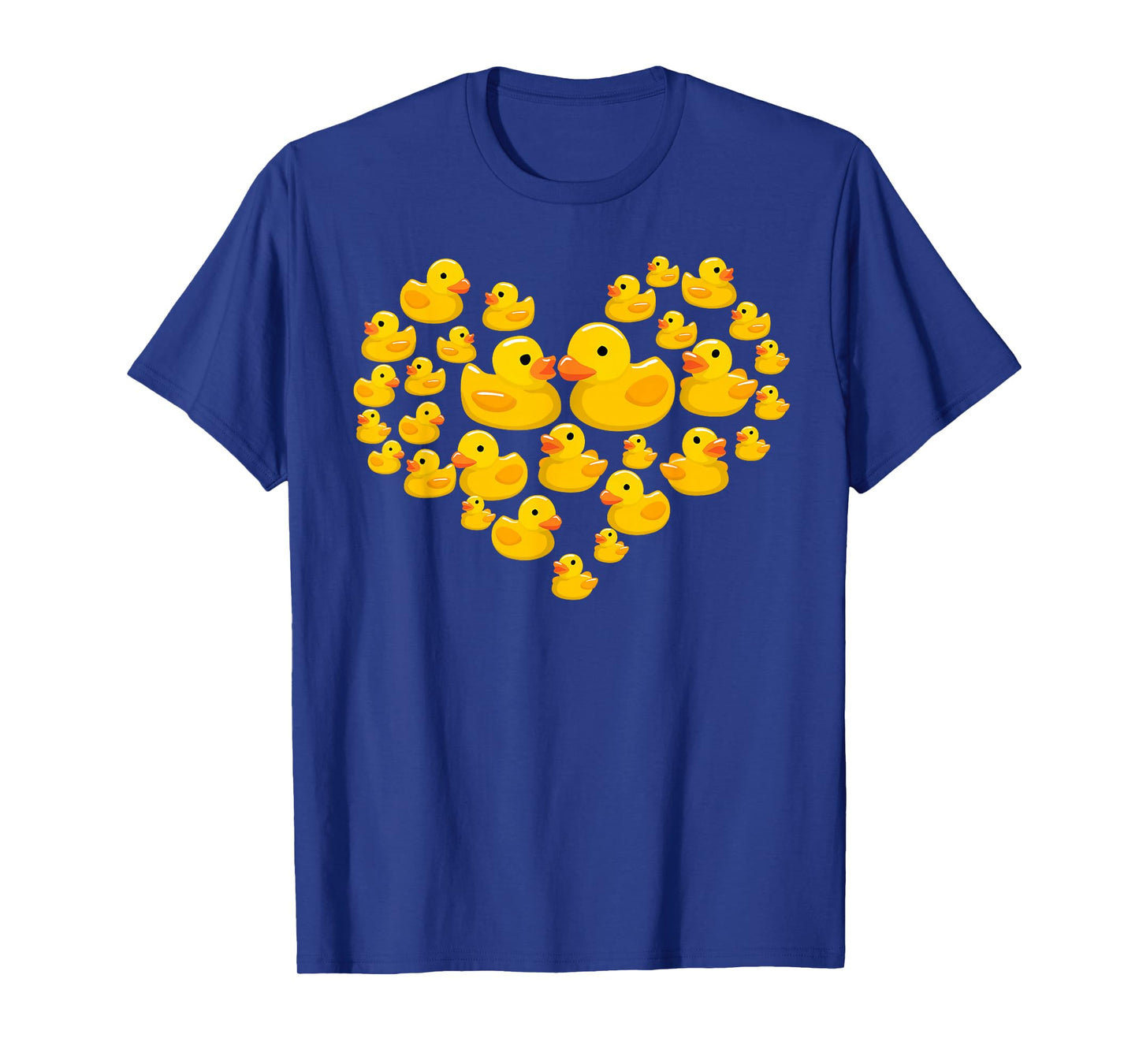 Funny Rubber Duck Gift For Men Women Cool Rubber Ducks Heart T-Shirt