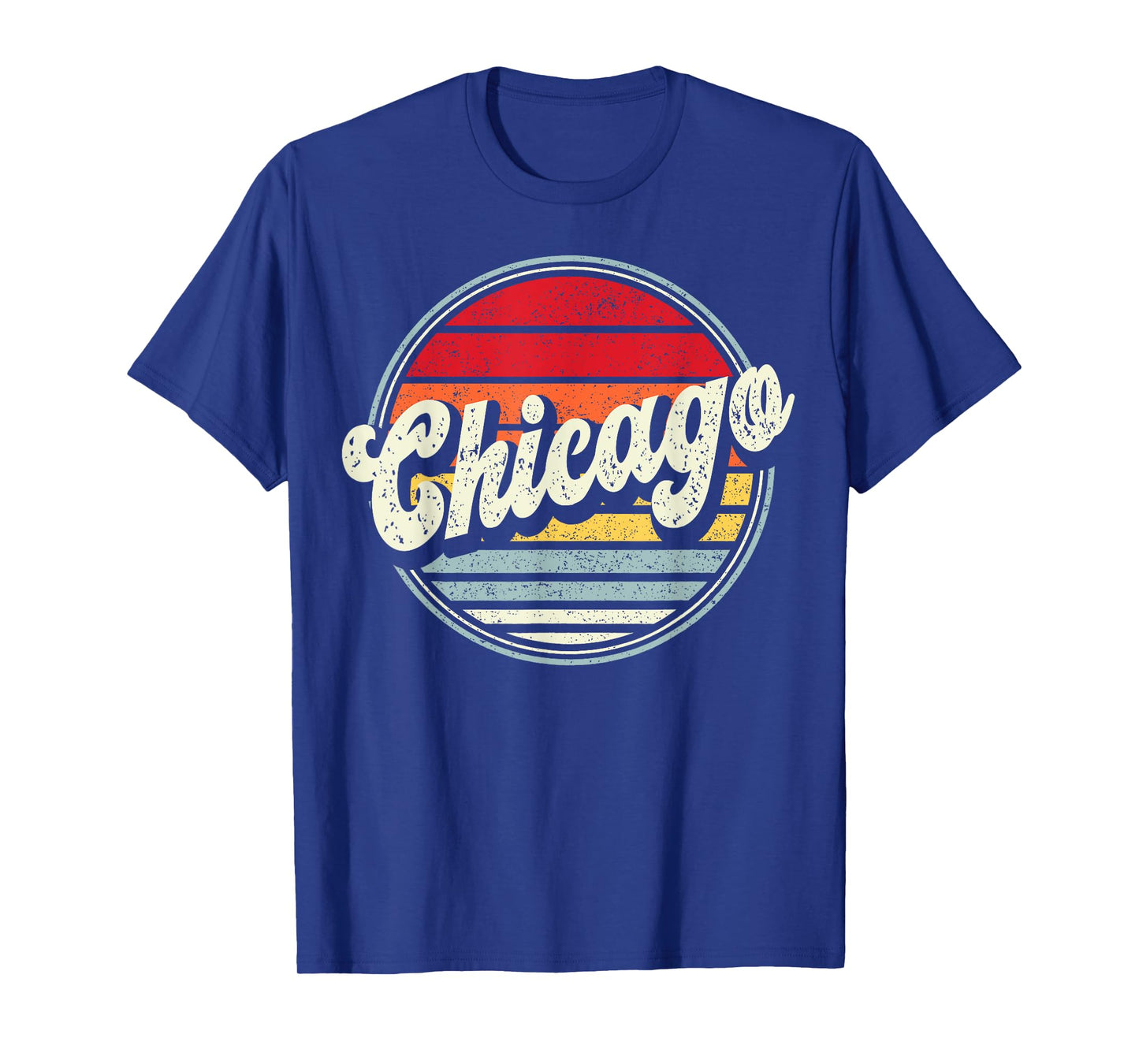Retro Chicago Home State Cool 70s Style Sunset Men Women Kid T-Shirt