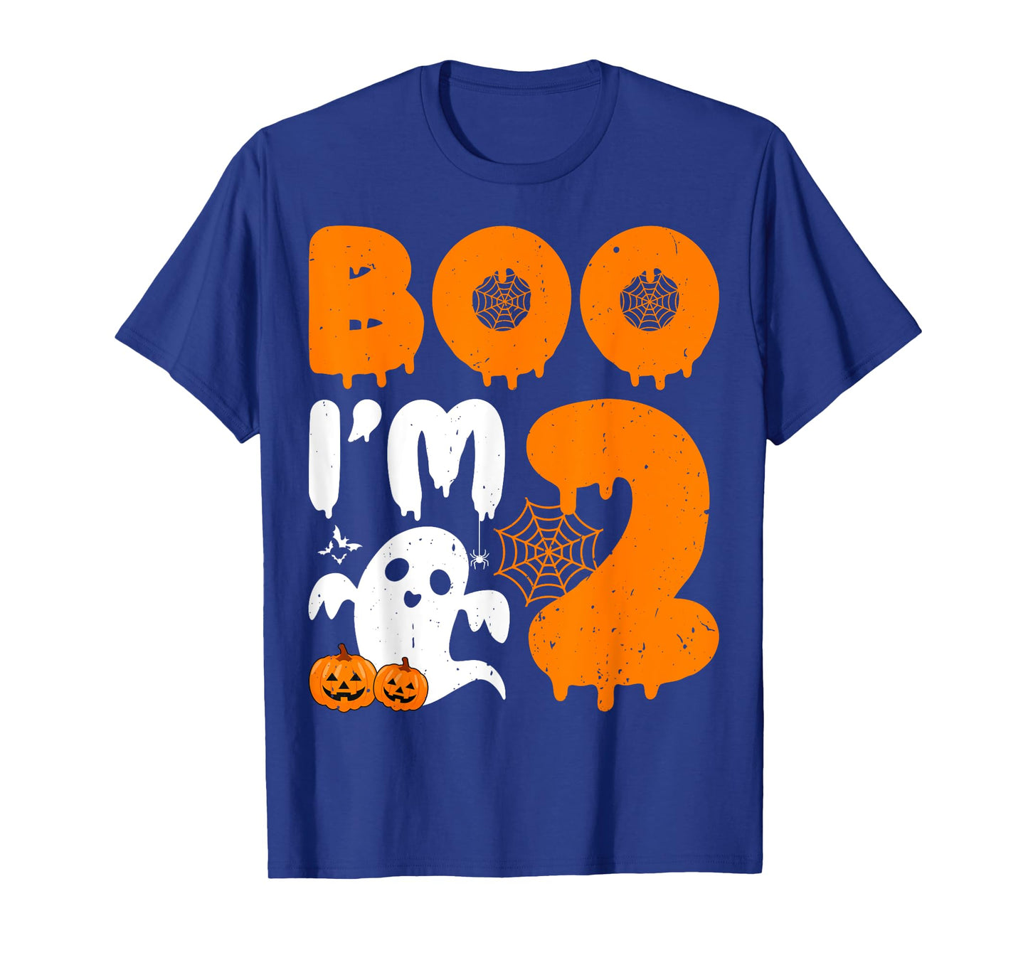 Boo I'm 2 Spooky Ghost 2nd Birthday Party Halloween Toddlers T-Shirt