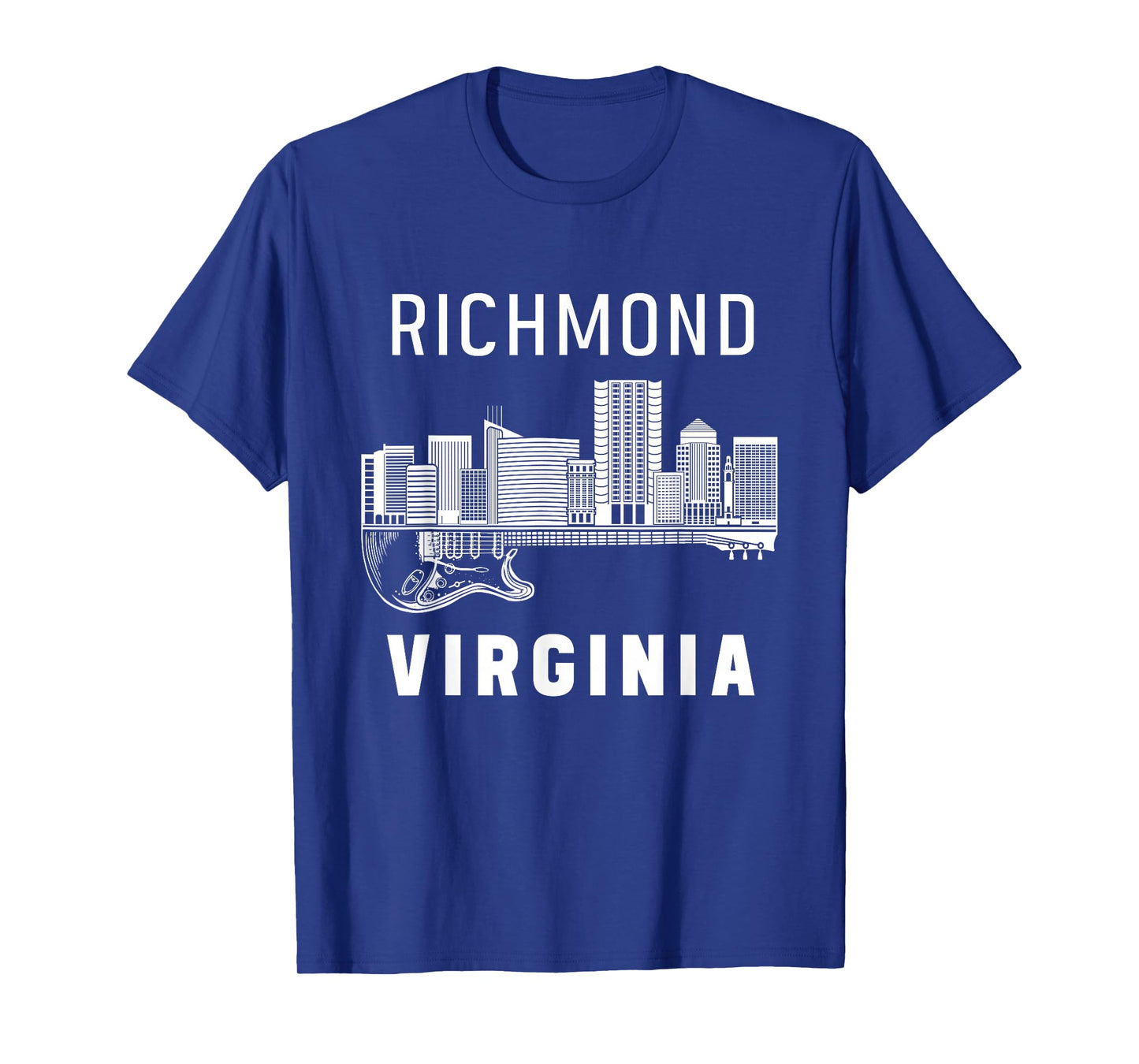 Richmond Virginia Skyline Music Souvenir from Richmond T-Shirt